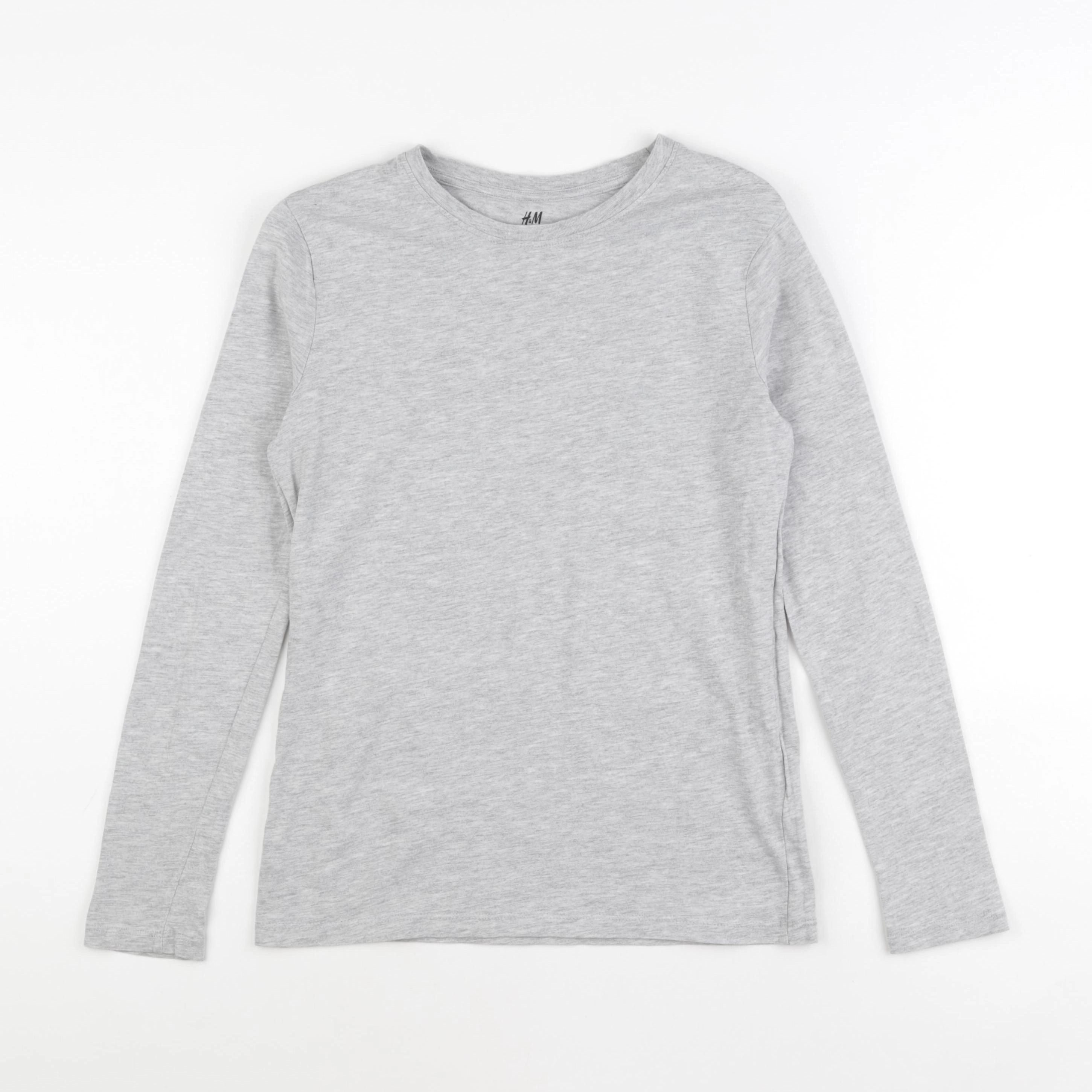 H&M - tee-shirt gris - 10/12 ans