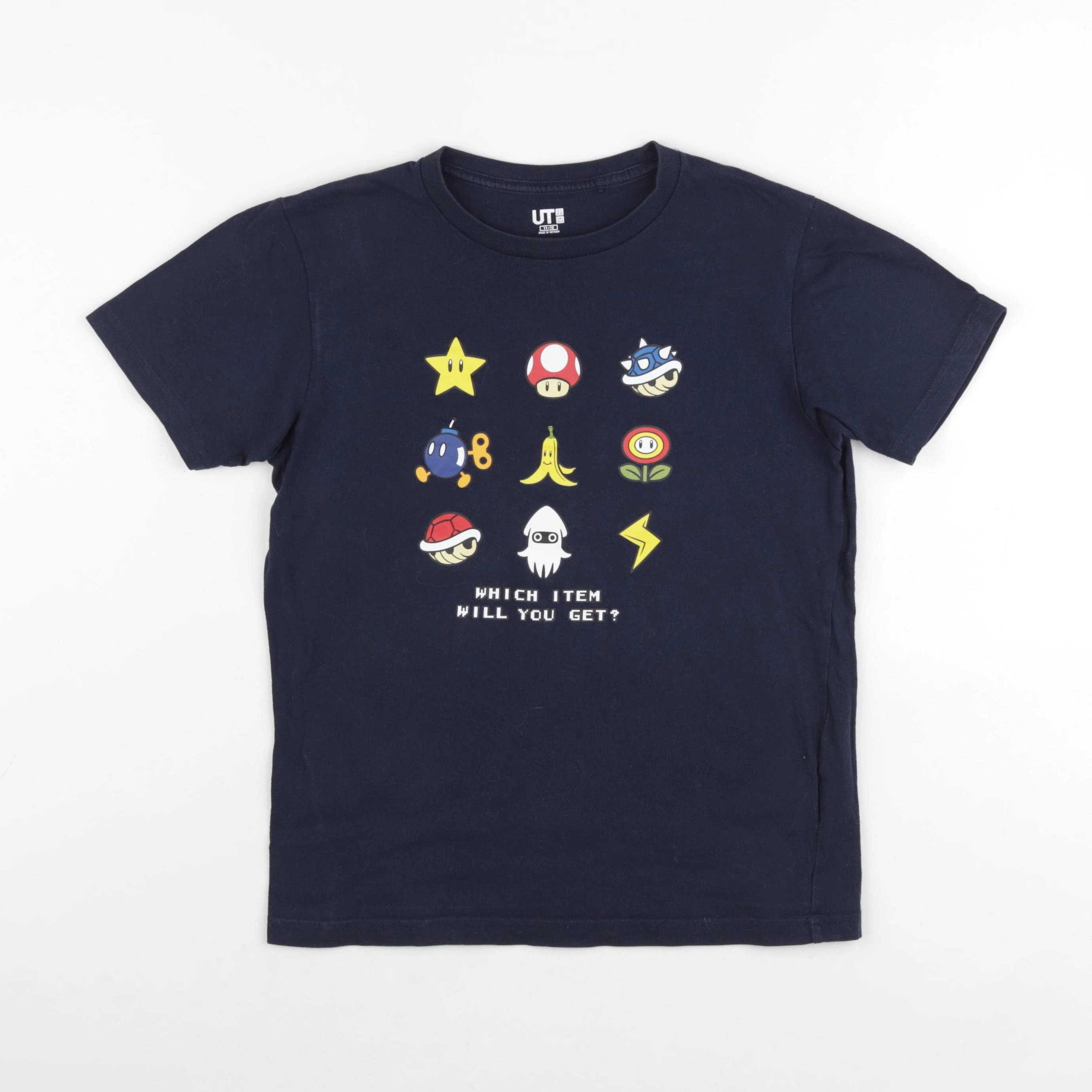 Uniqlo - tee-shirt bleu - 11/12 ans