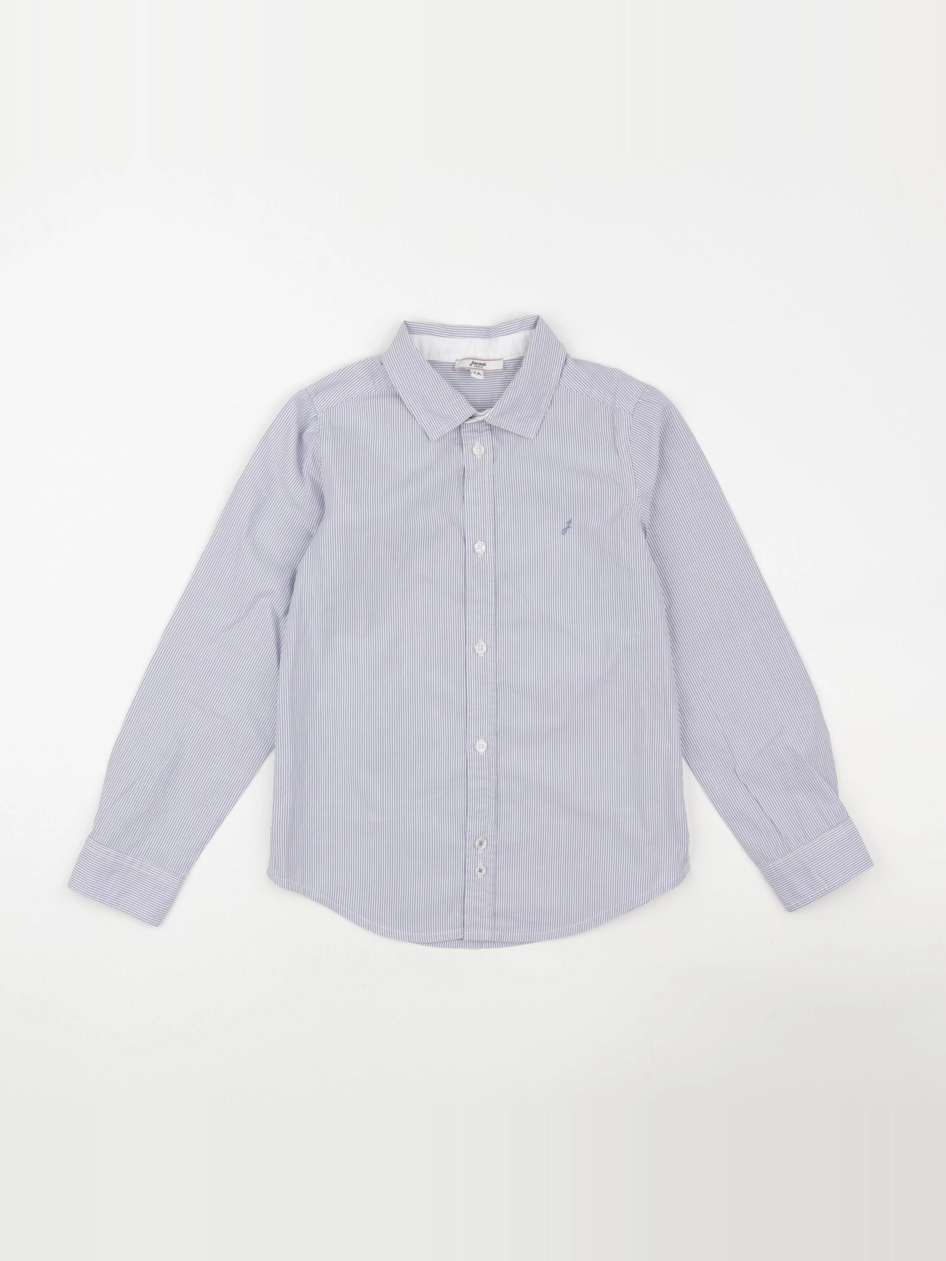 Jacadi - chemise blanc, bleu - 7 ans