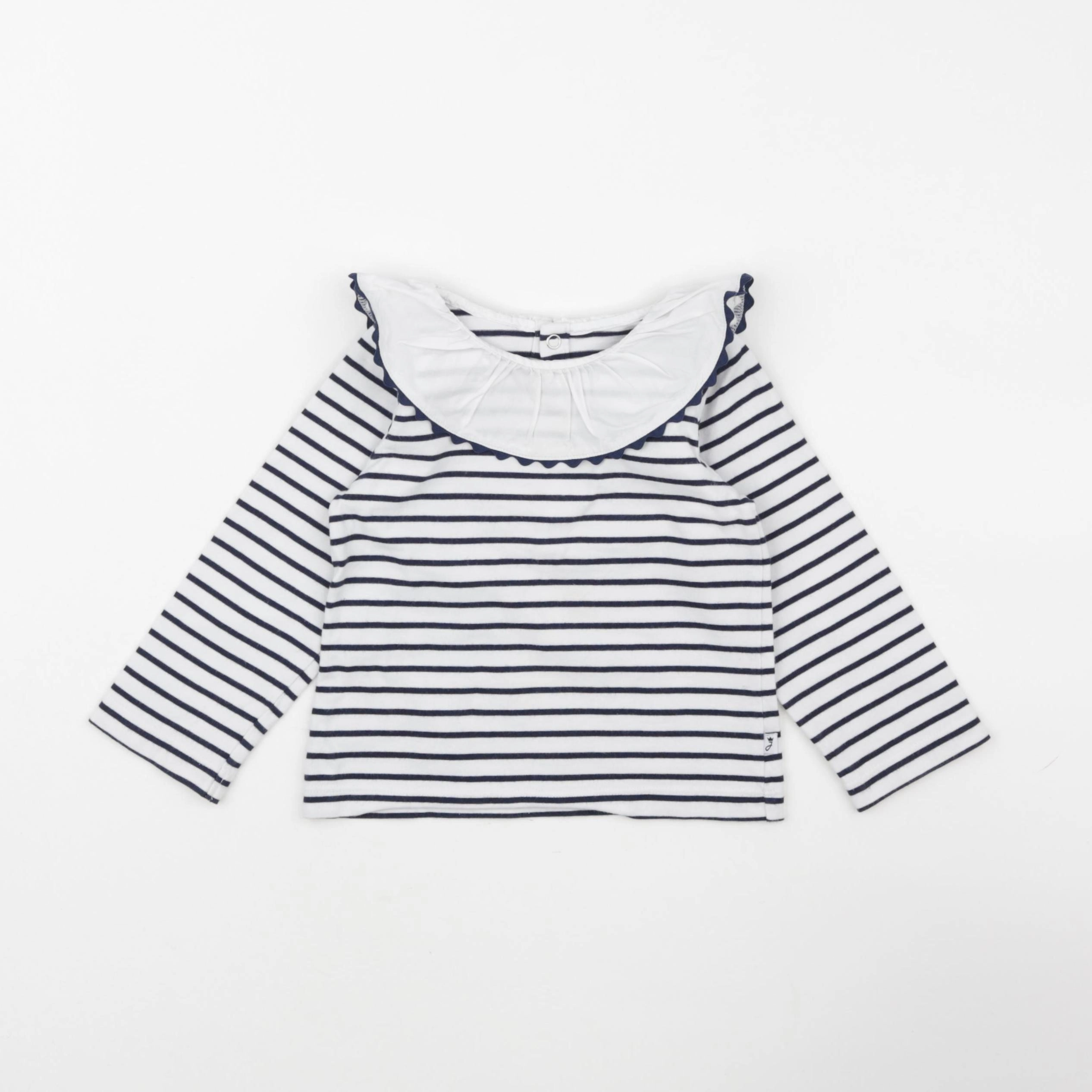 Jacadi - tee-shirt blanc, bleu - 24 mois