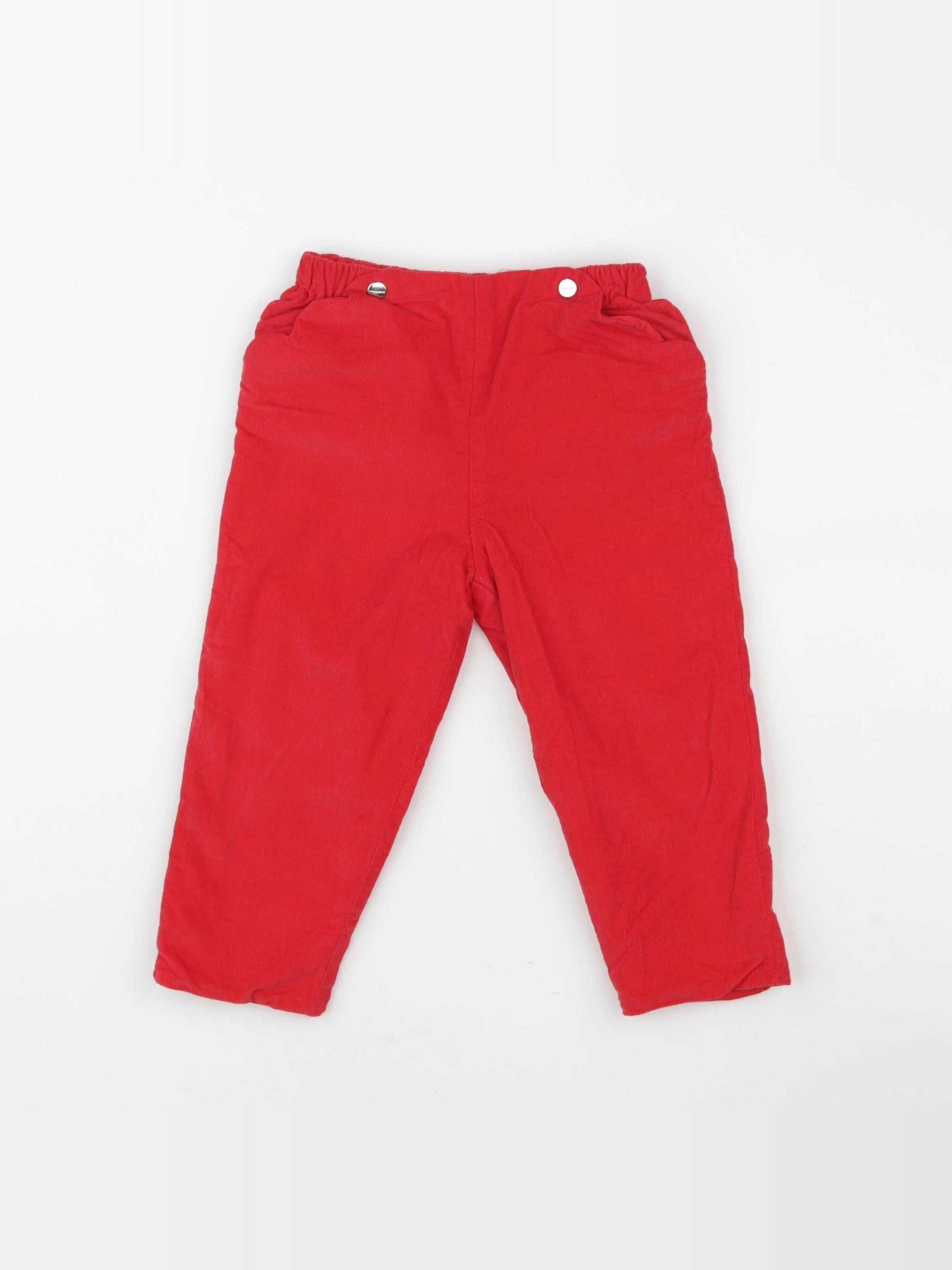Jacadi - pantalon rouge - 24 mois