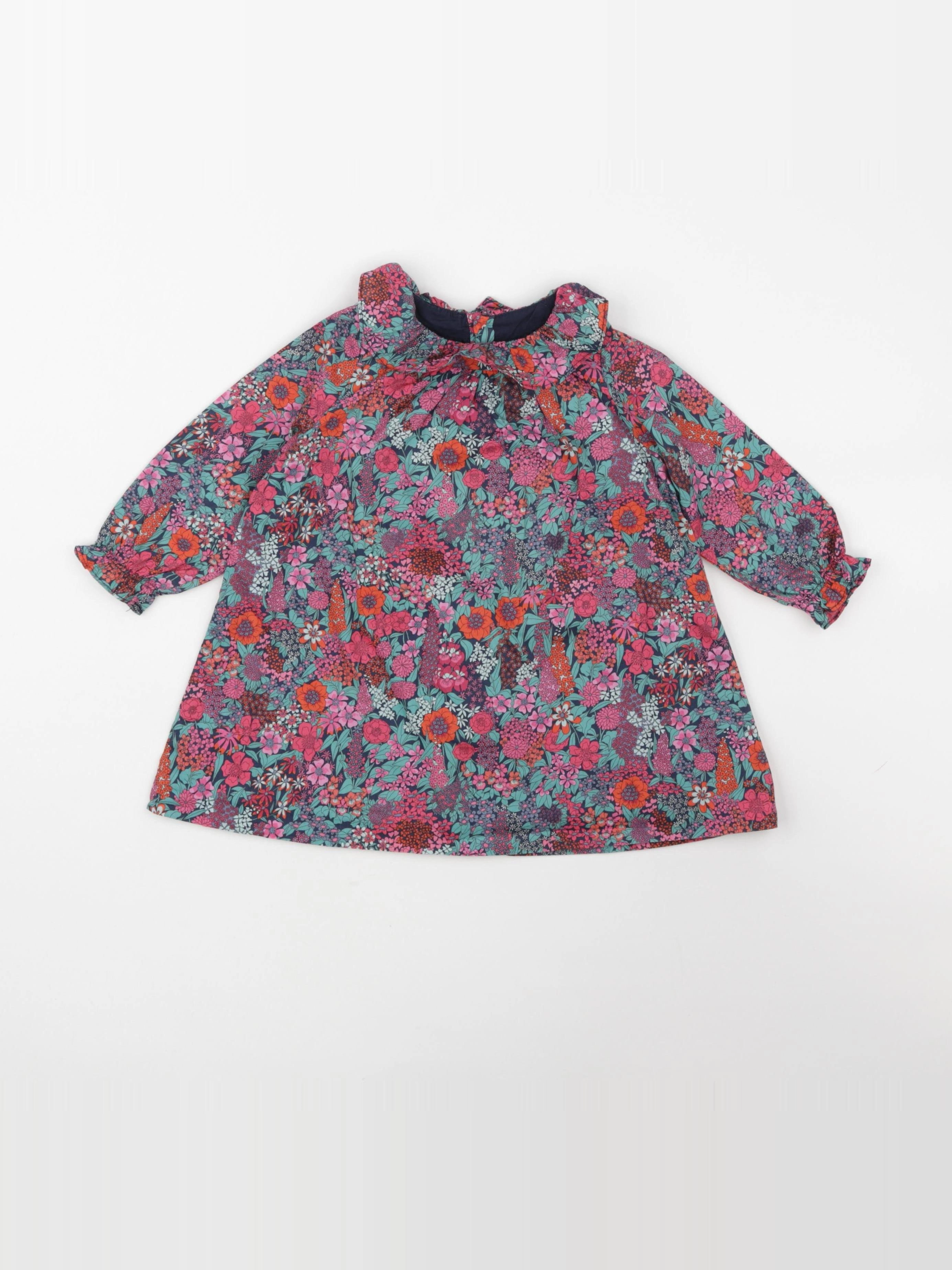 Jacadi - robe liberty multicolore - 18 mois
