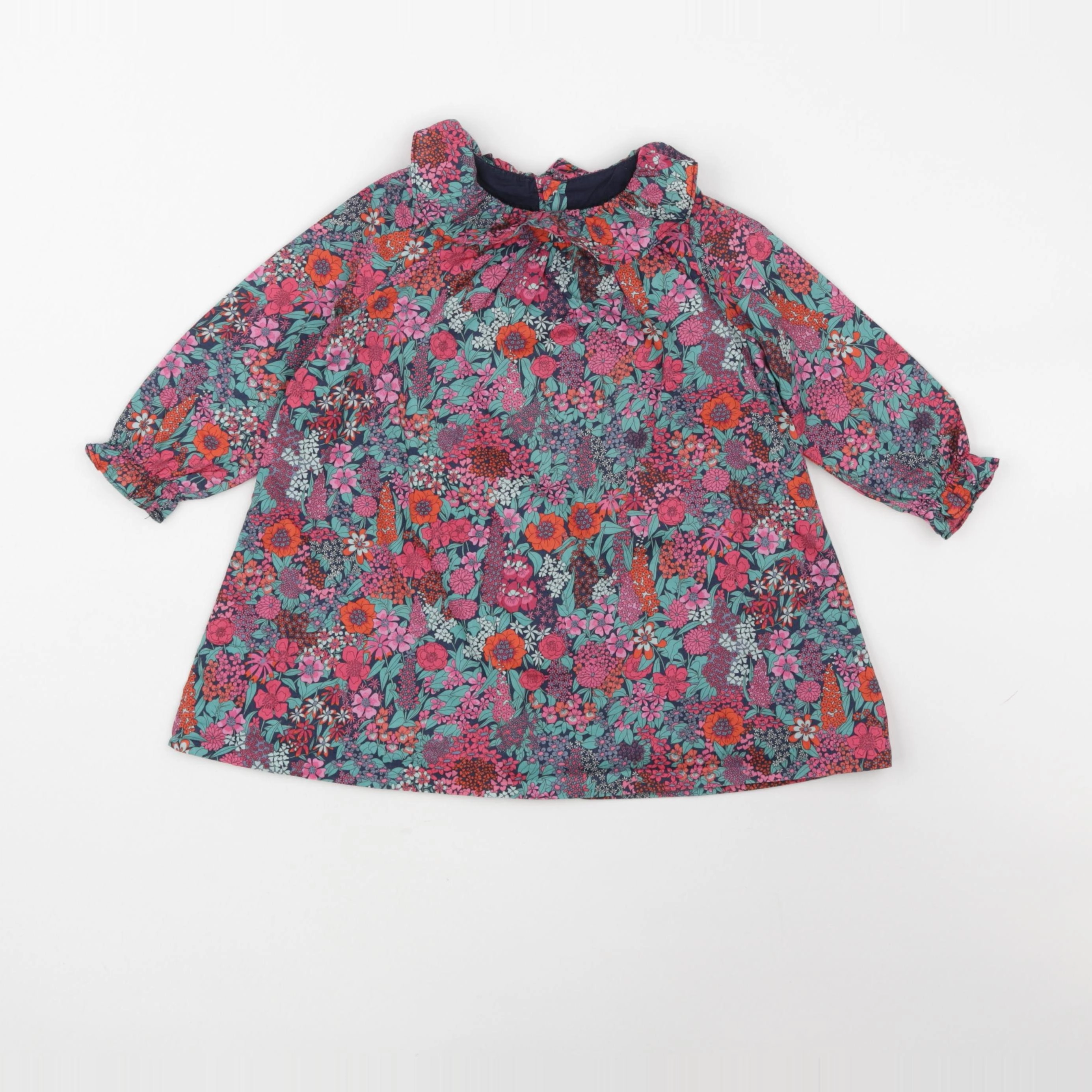 Jacadi - robe liberty multicolore - 18 mois