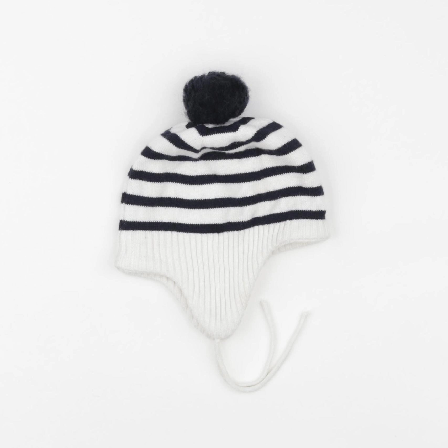 Jacadi - bonnet blanc, bleu - 24/36 mois