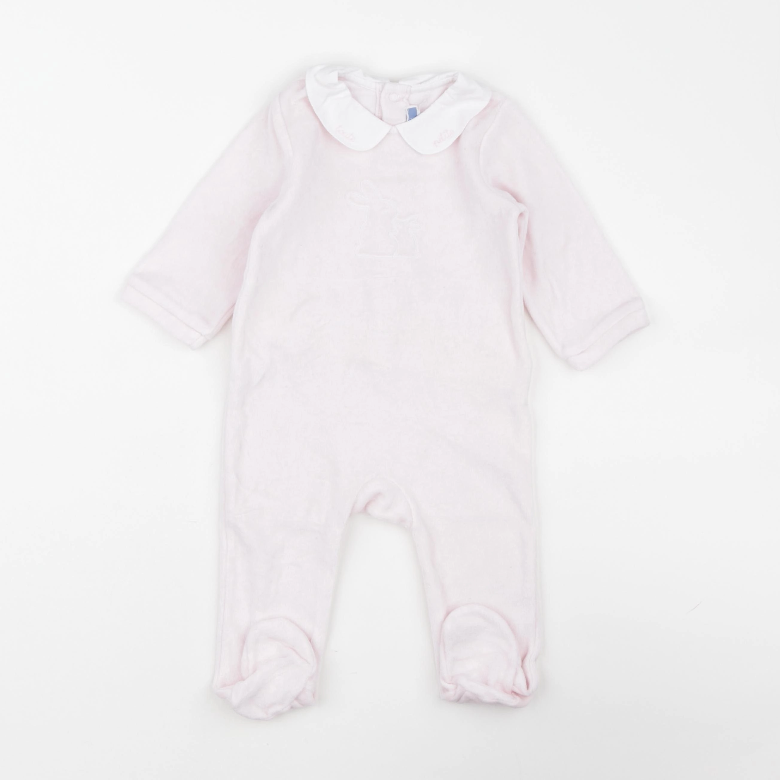 Jacadi - pyjama velours rose - 6 mois
