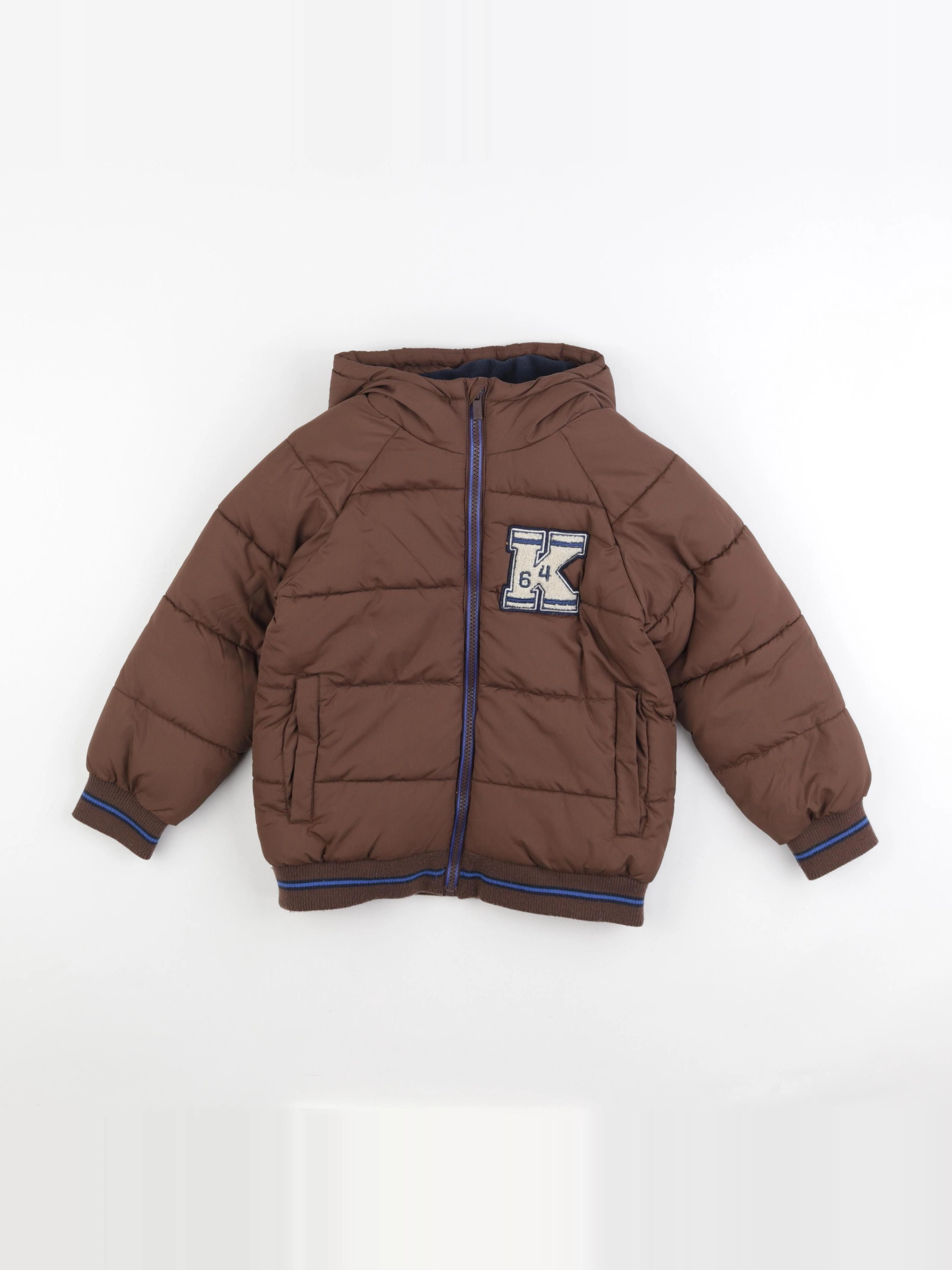 Vertbaudet - doudoune marron - 6 ans
