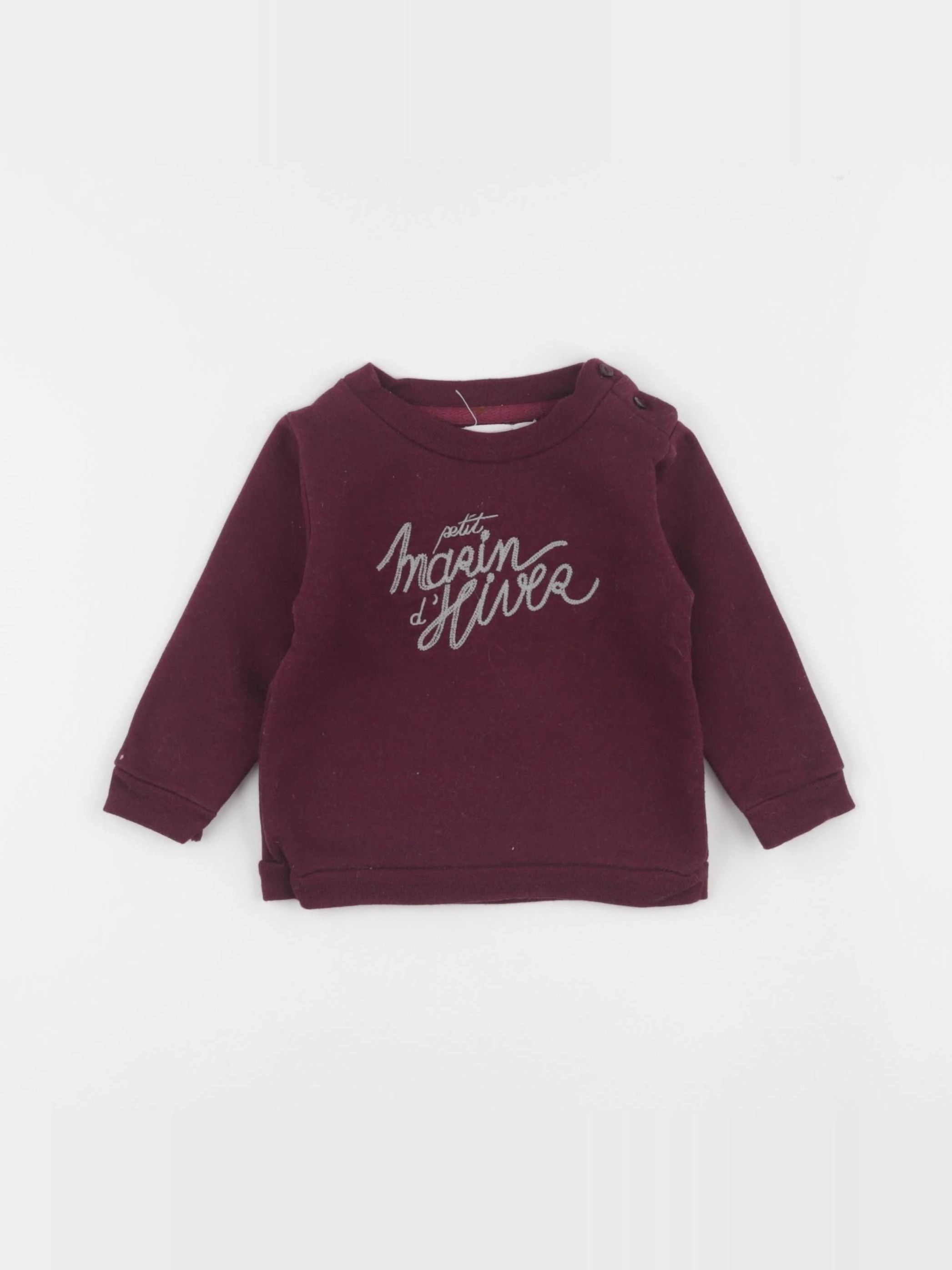 Bouchara - sweat rouge - 9 mois