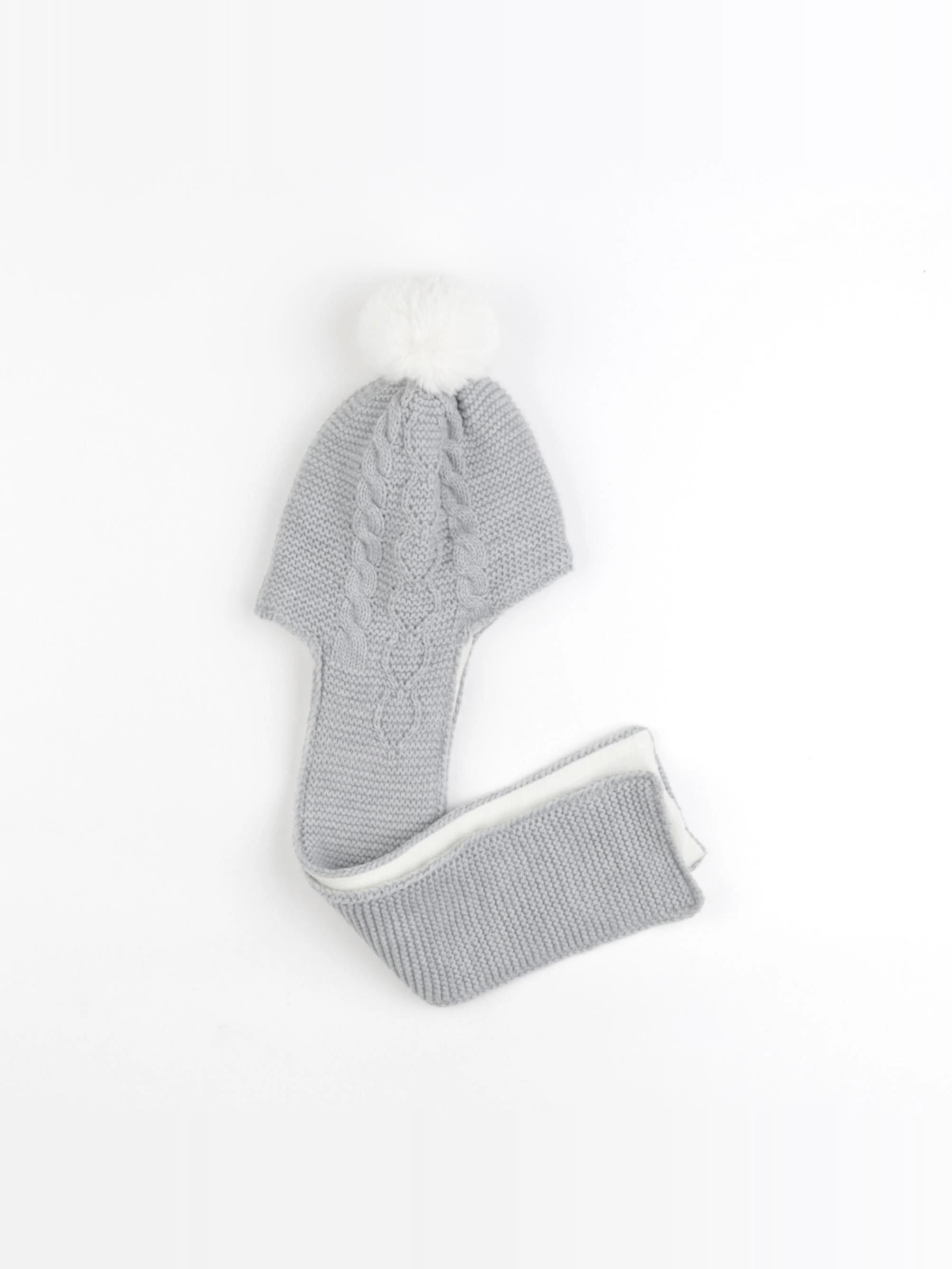 Vertbaudet - cagoule gris - 12/18 mois