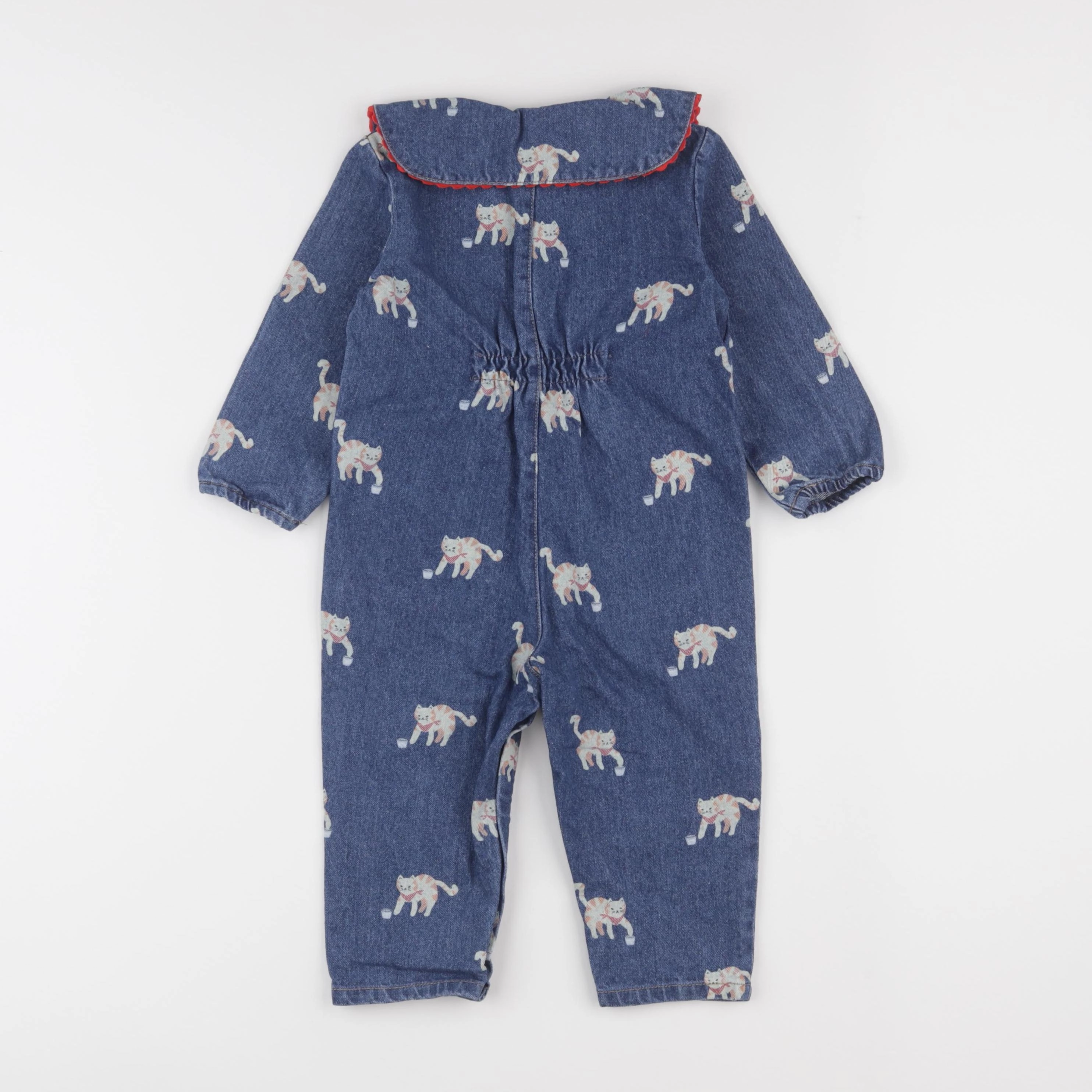 Boutchou - combinaison bleu - 12 mois