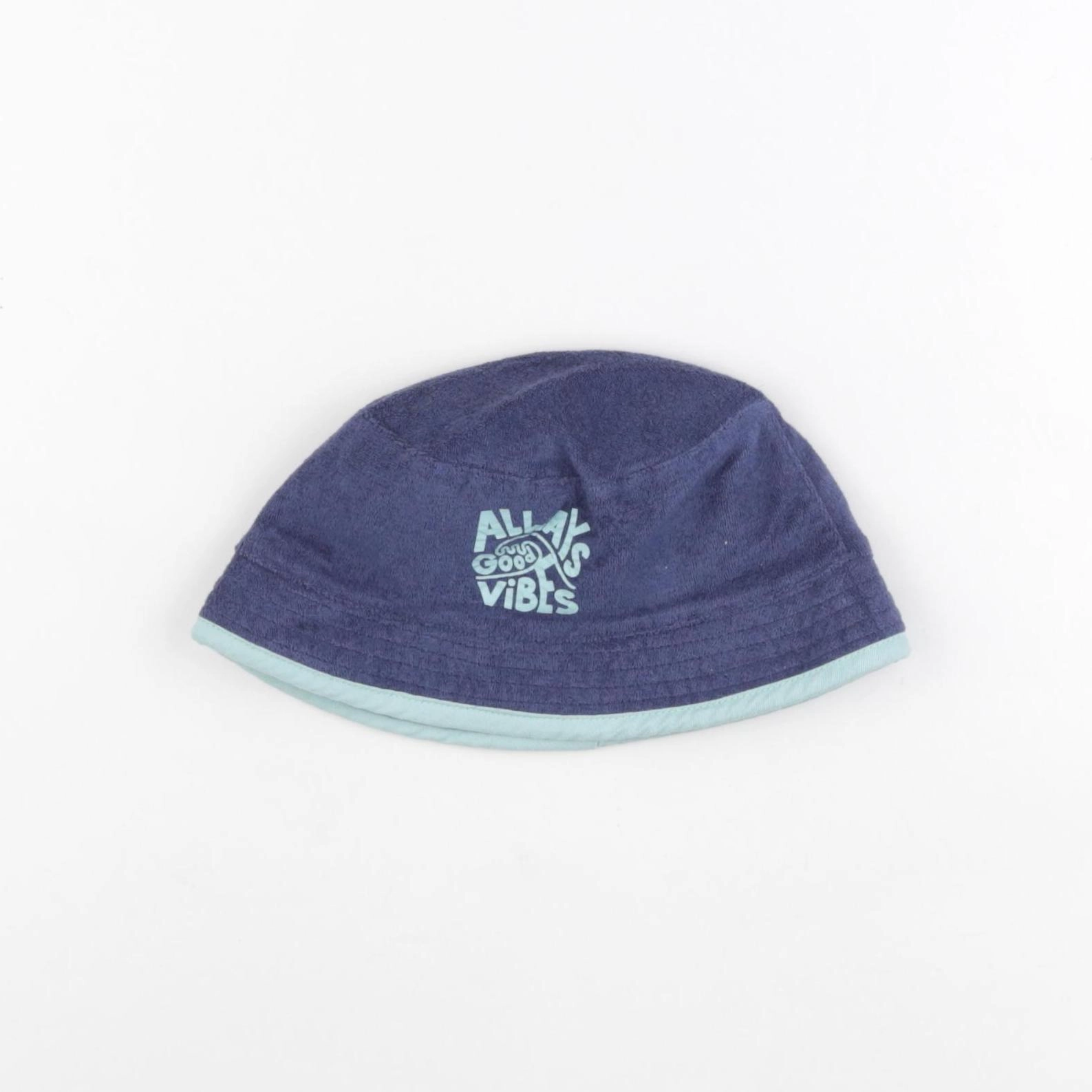Vertbaudet - chapeauéponge  bleu - 4/6 ans