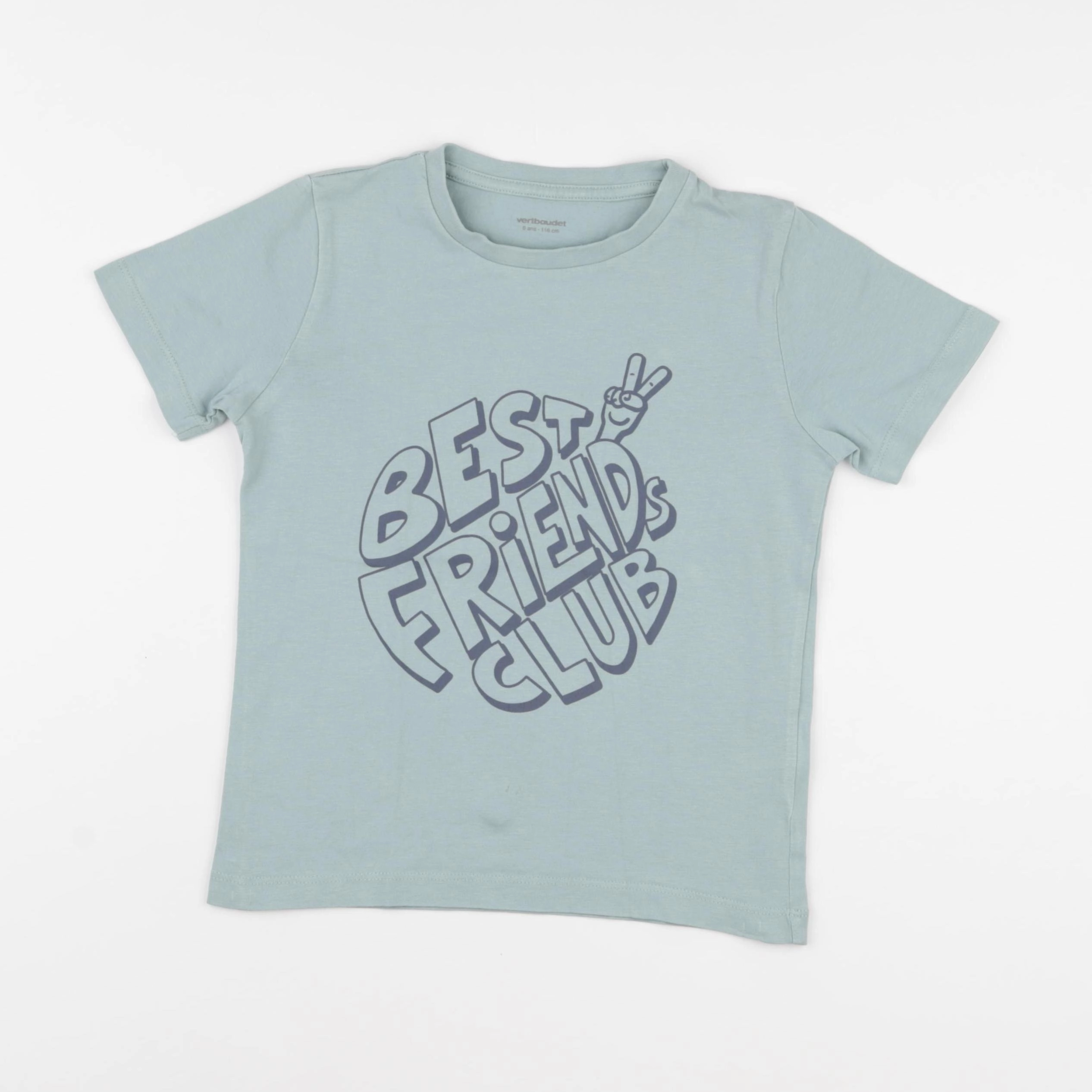 Vertbaudet - tee-shirt vert - 6 ans