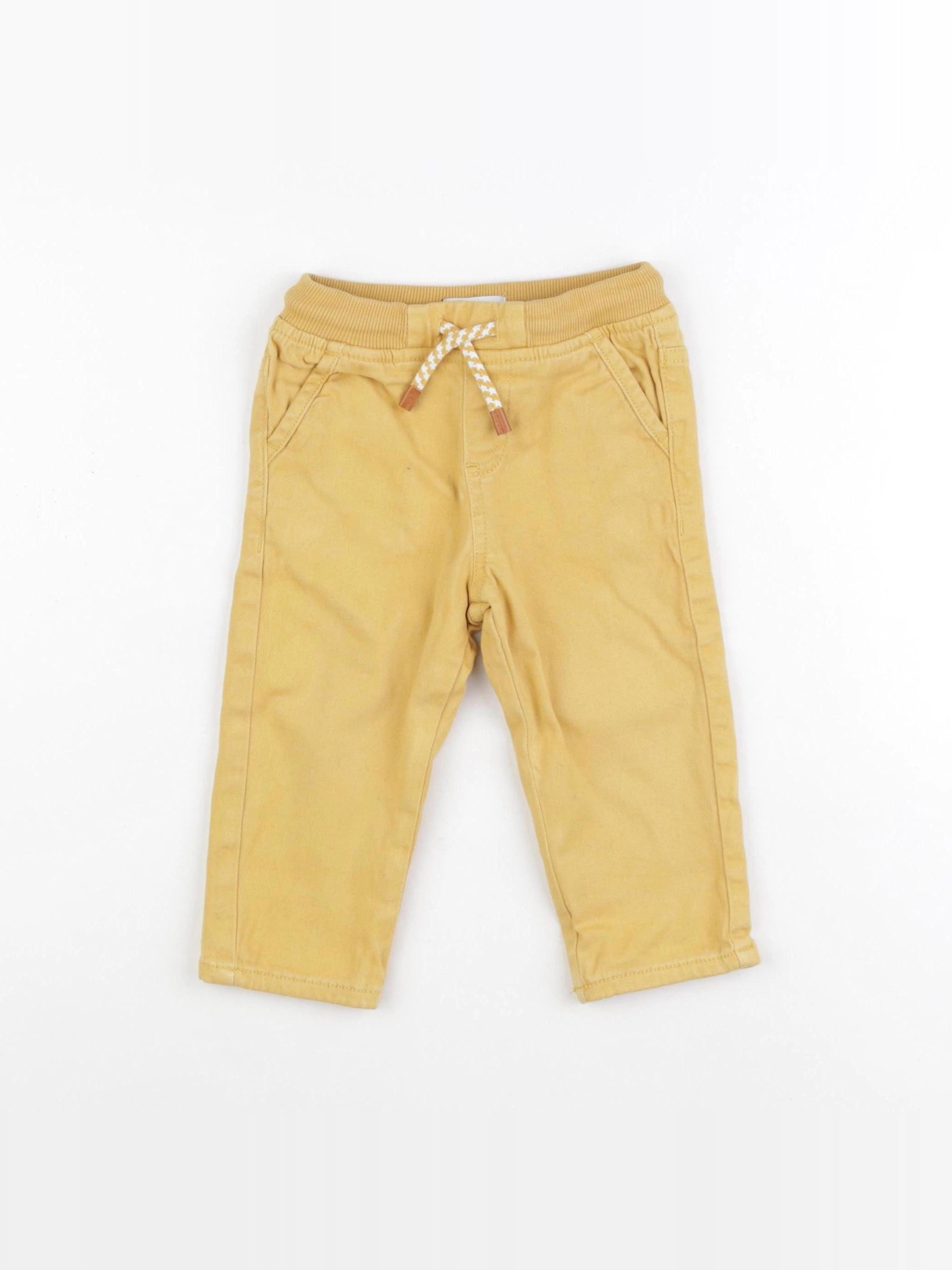 Vertbaudet - pantalon jaune - 18 mois