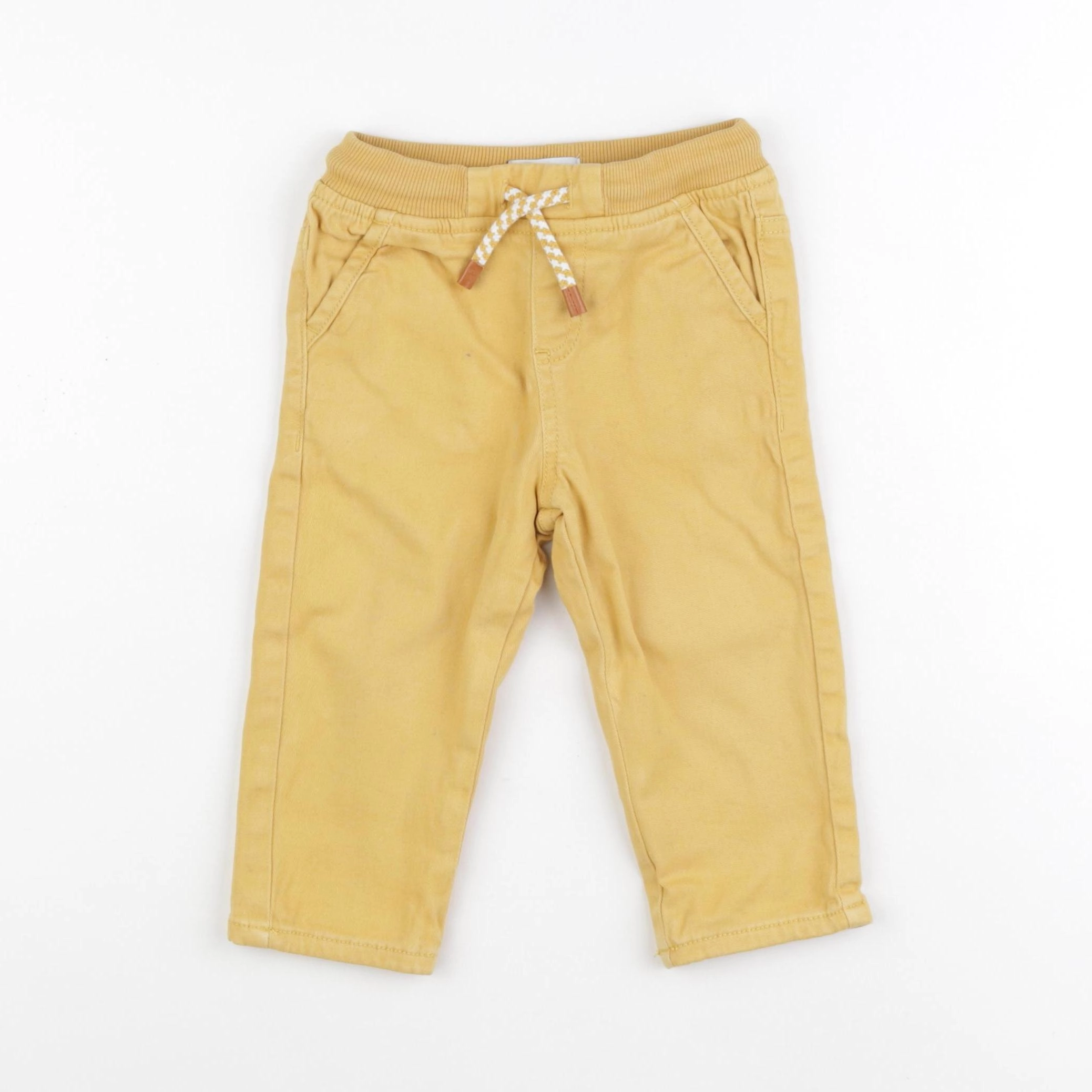 Vertbaudet - pantalon jaune - 18 mois