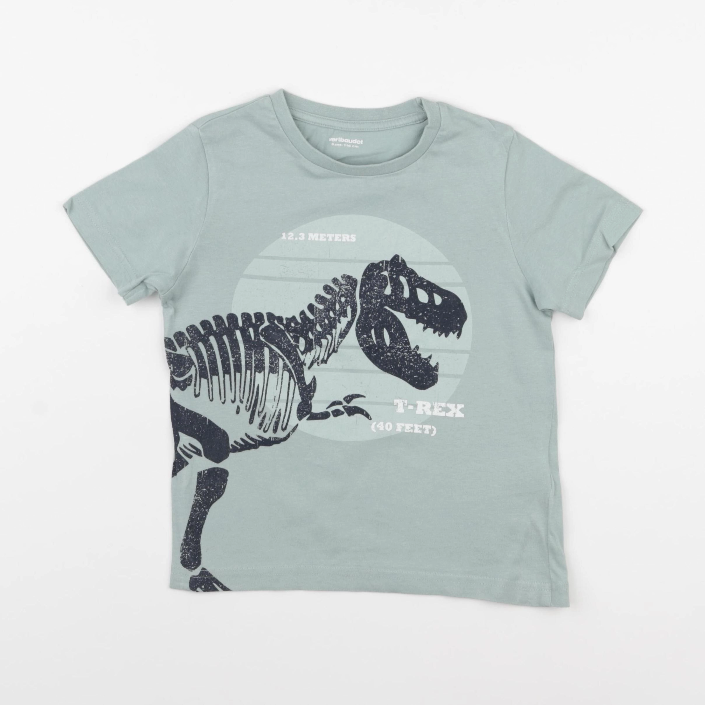 Vertbaudet - tee-shirt vert - 6 ans