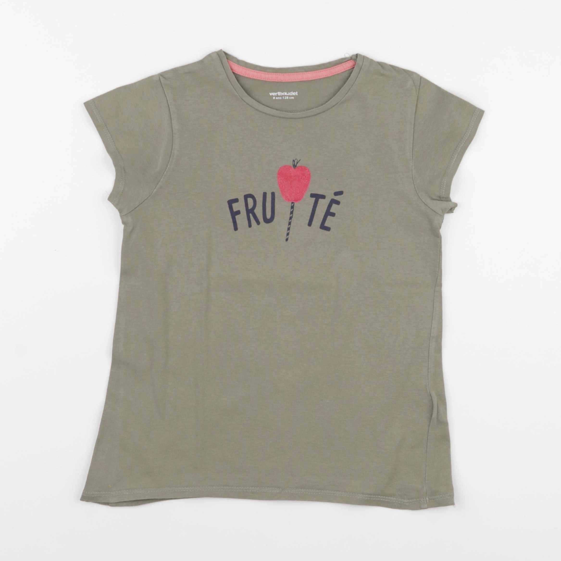 Vertbaudet - tee-shirt vert - 8 ans
