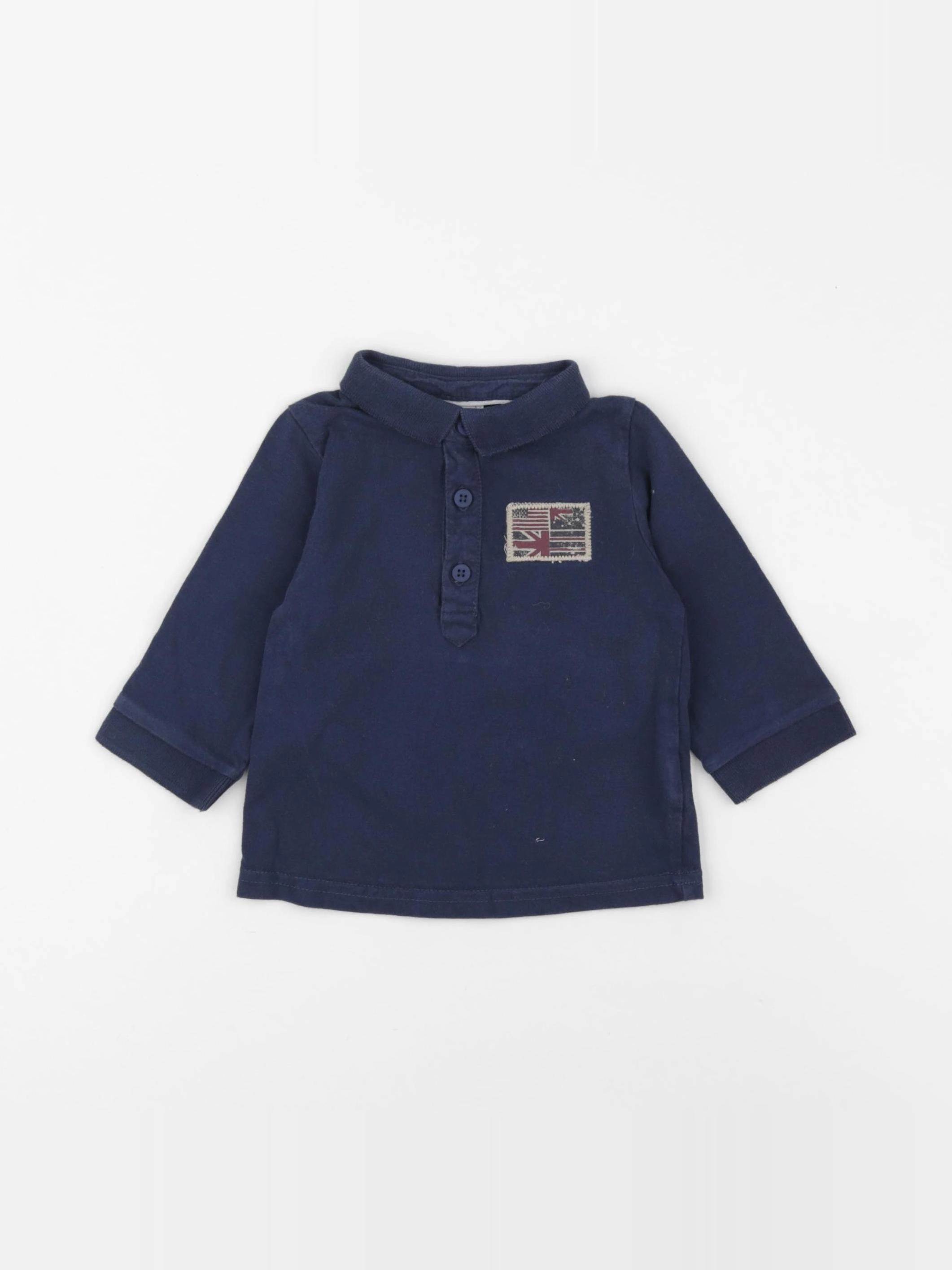 Tape à l'oeil - polo bleu - 6 mois