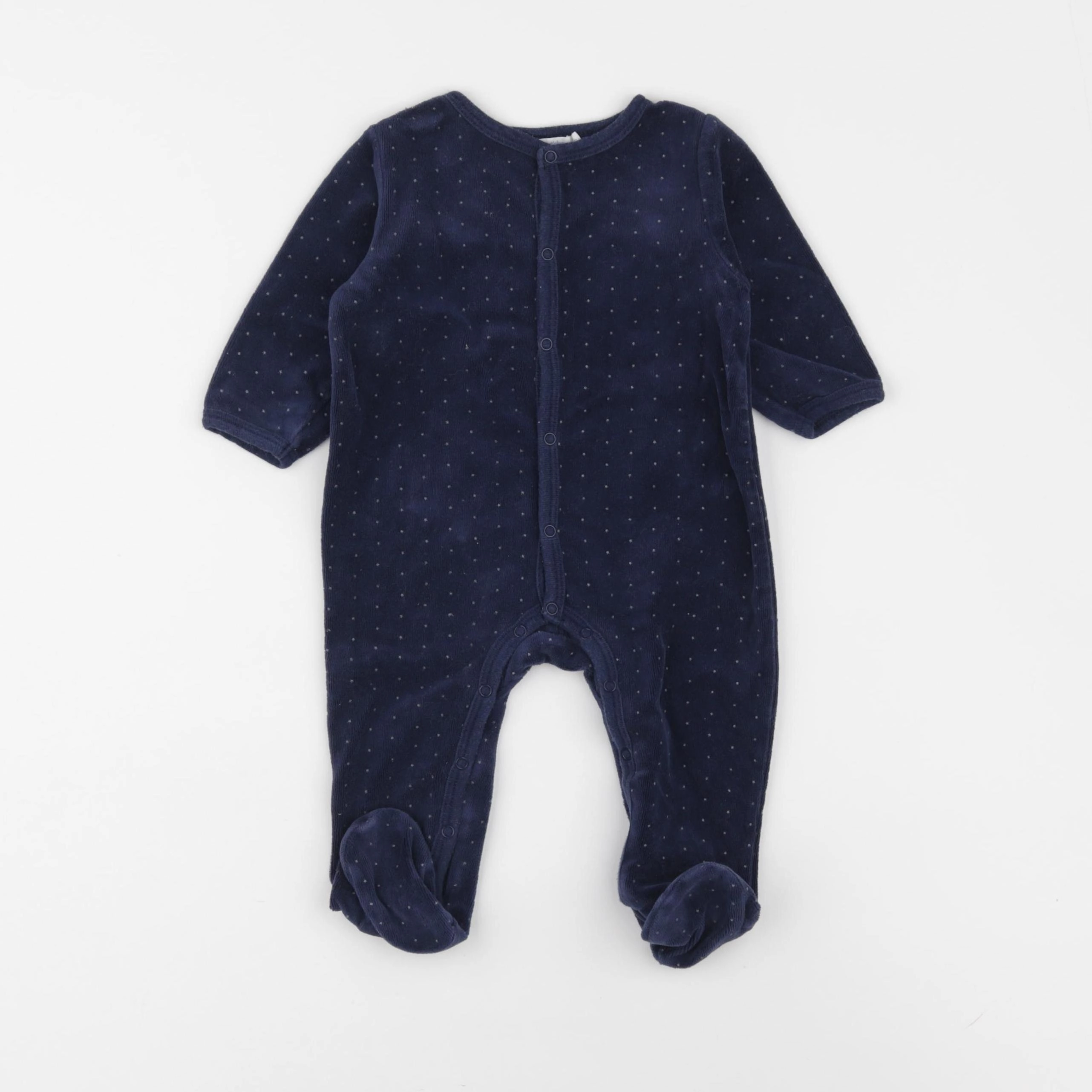 Boutchou - pyjama velours bleu - 6 mois