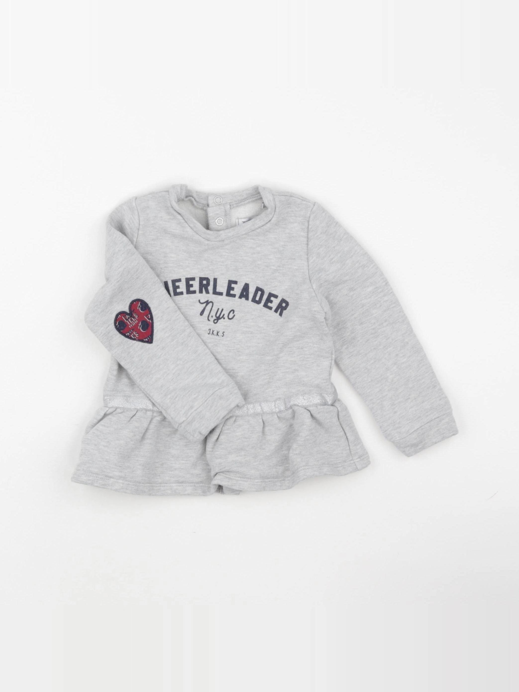 IKKS - sweat gris - 18 mois