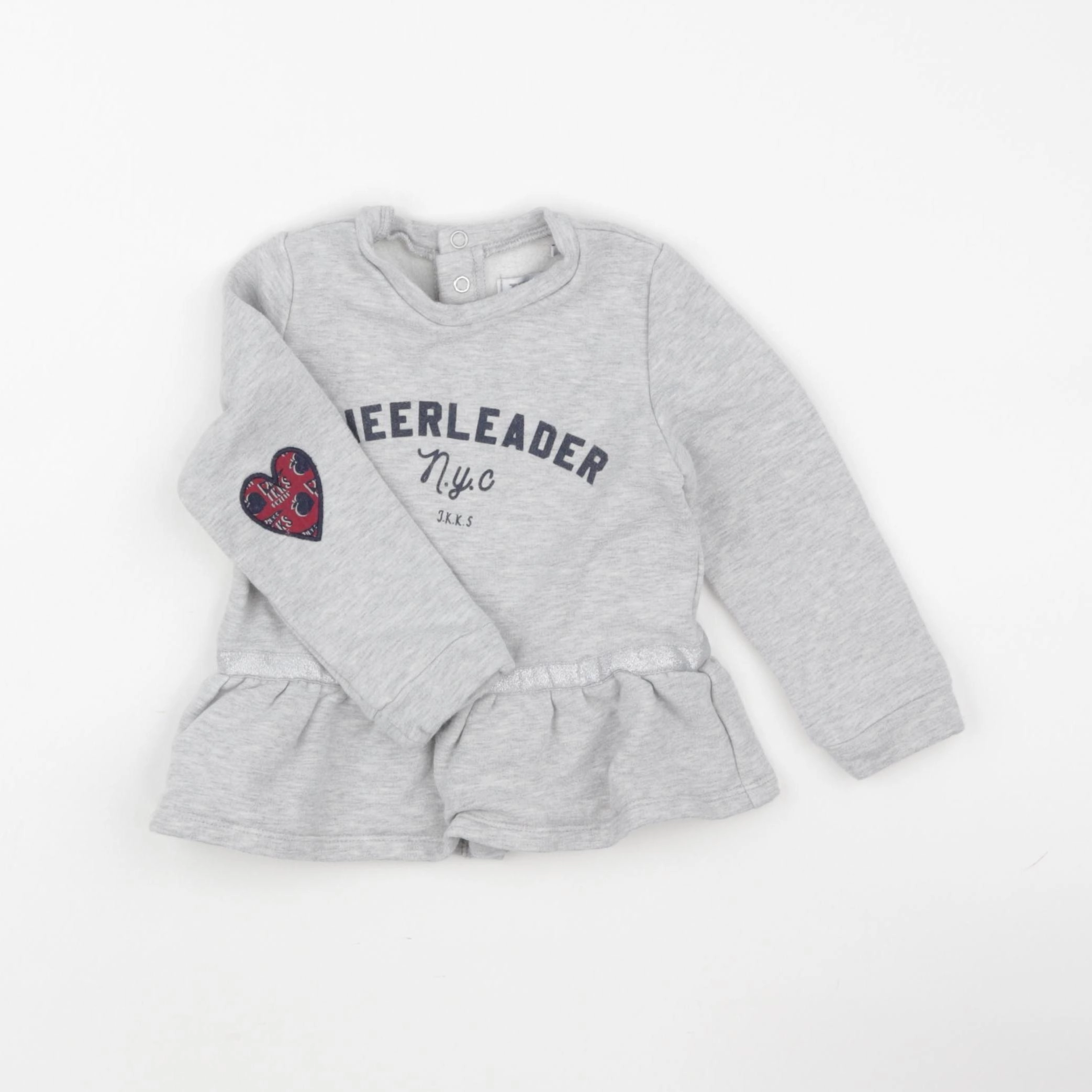 IKKS - sweat gris - 18 mois