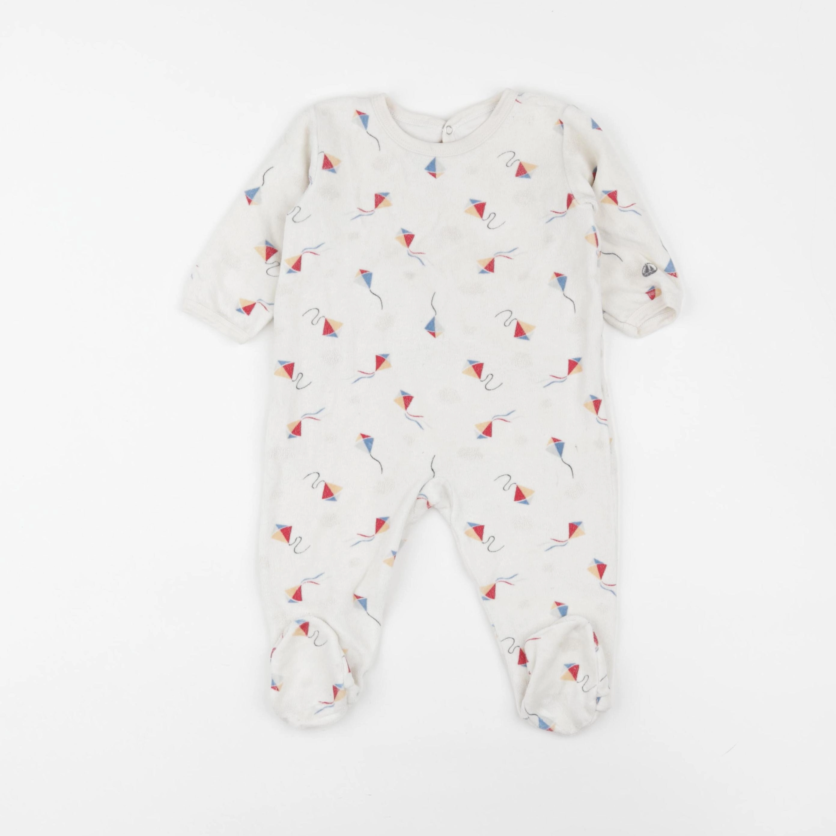 Petit Bateau - pyjama velours multicolore - 9 mois