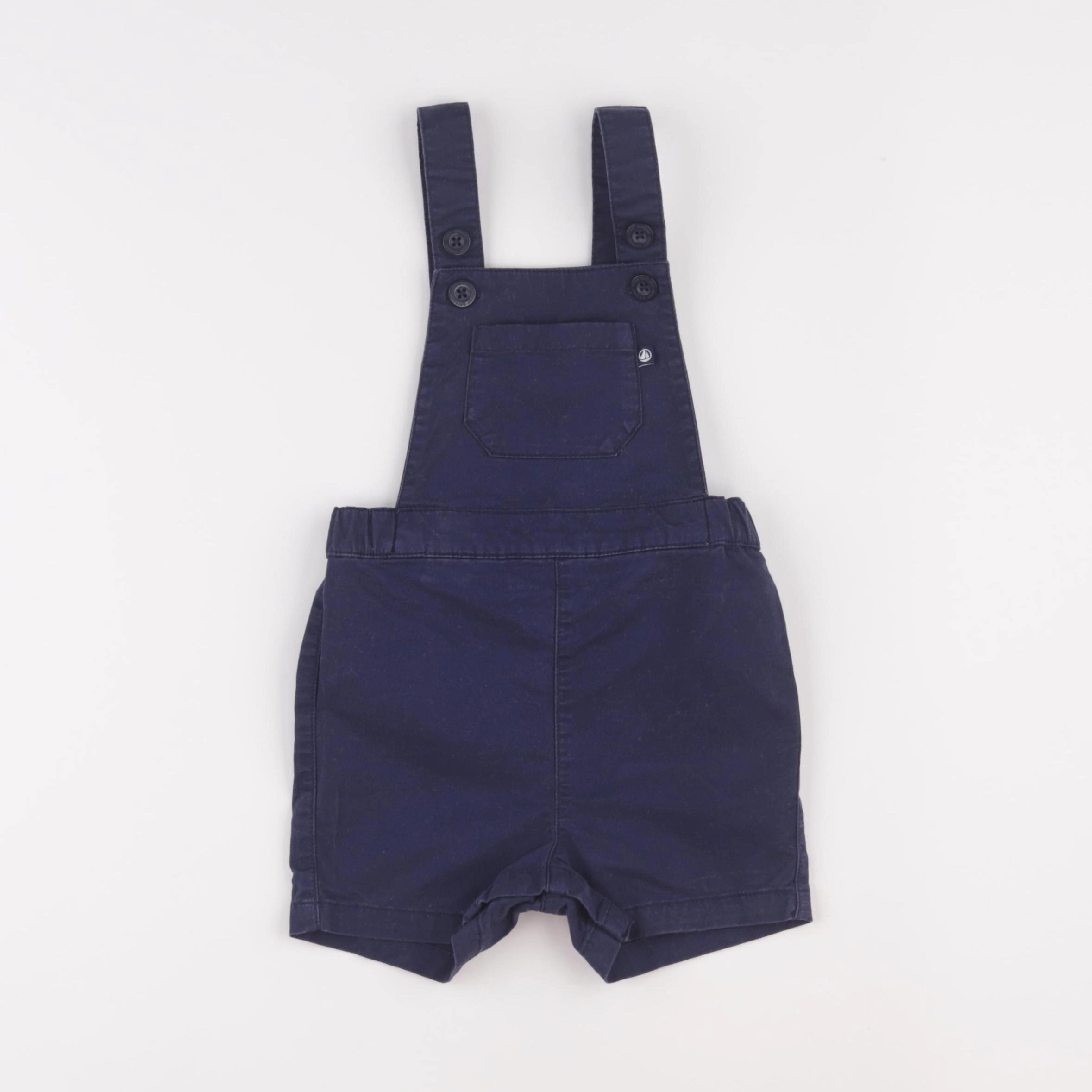 Petit Bateau - salopette bleu - 12 mois