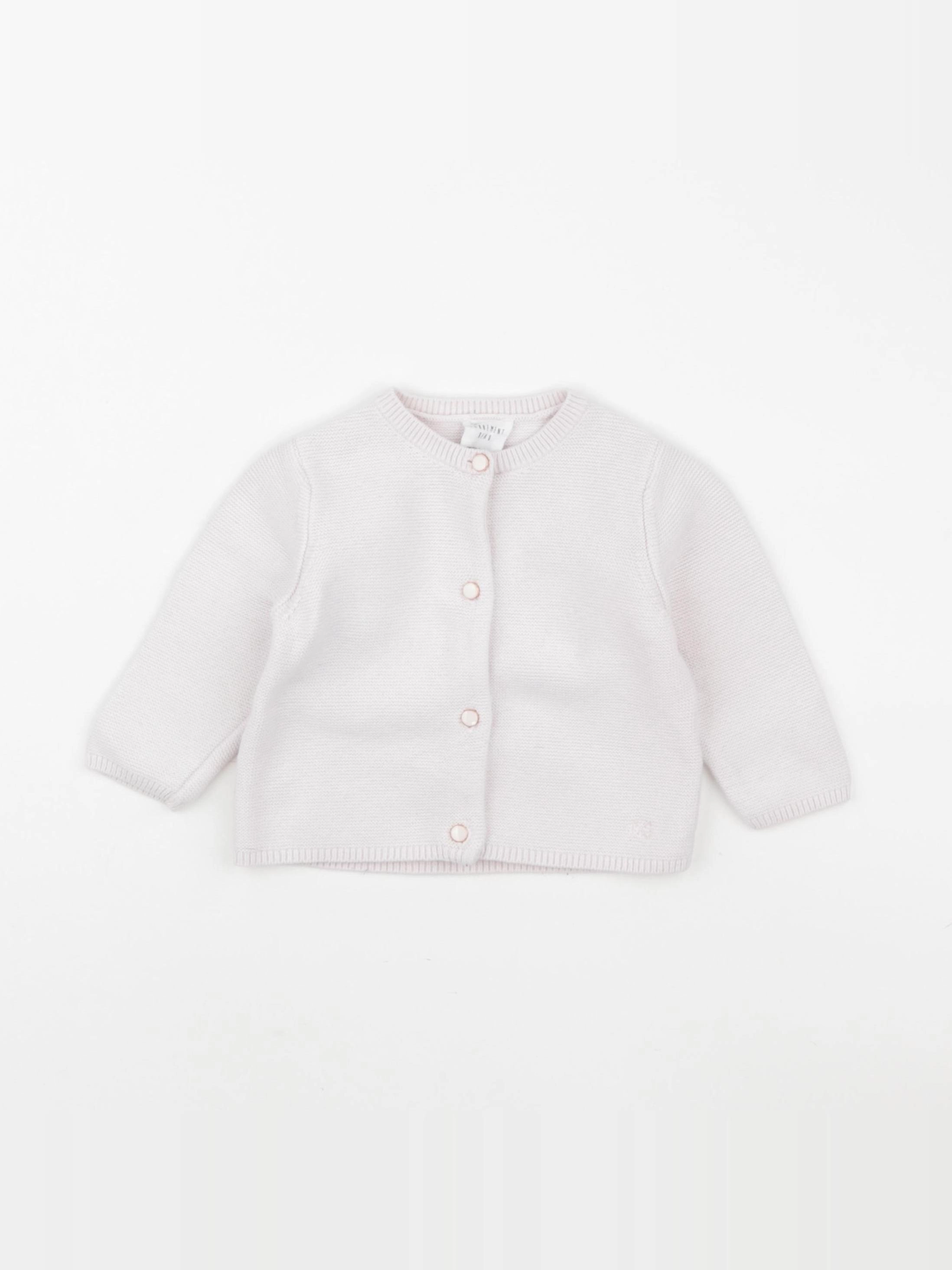 Carrément Beau - gilet rose - 12 mois