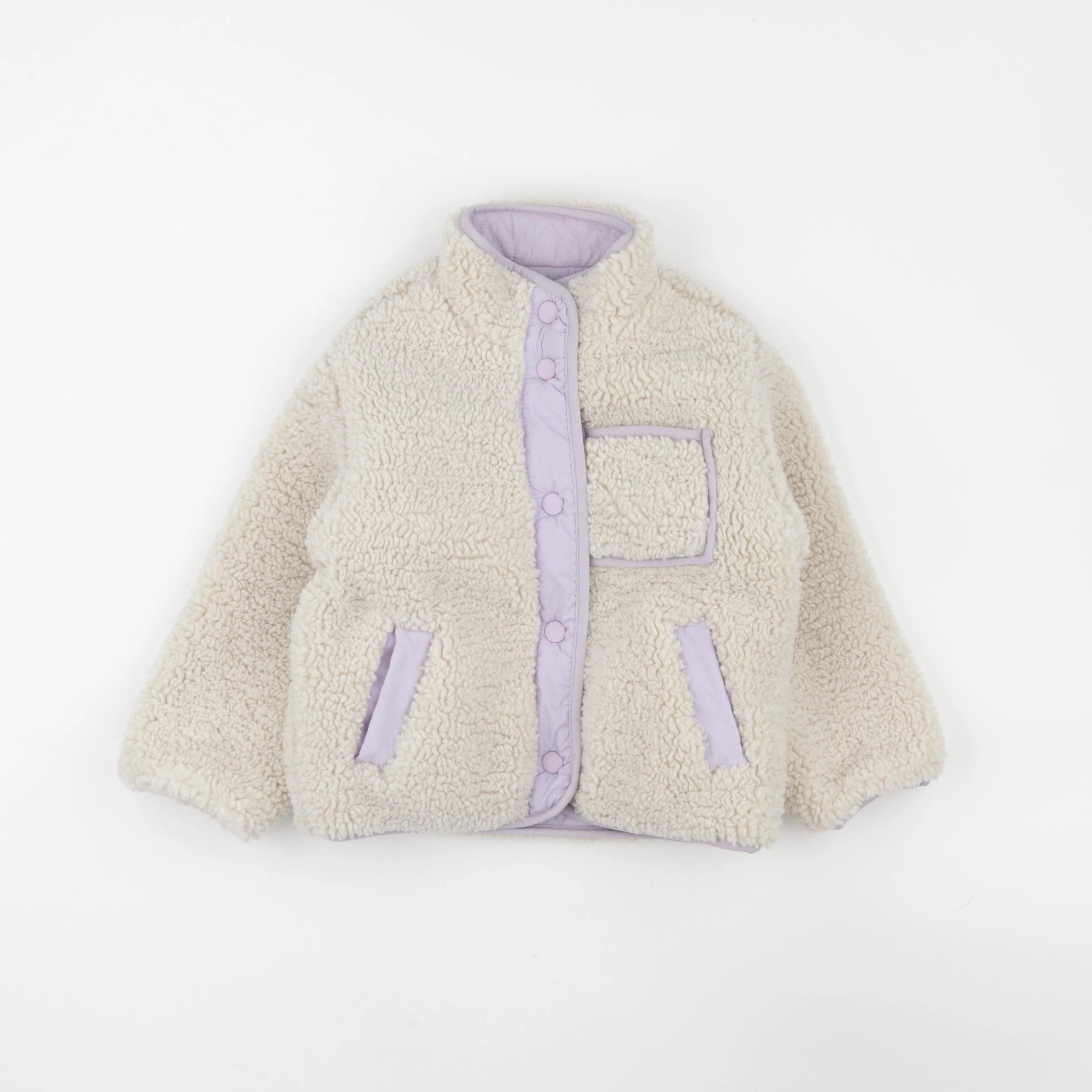 Zara - veste réversible beige - 2/3 ans