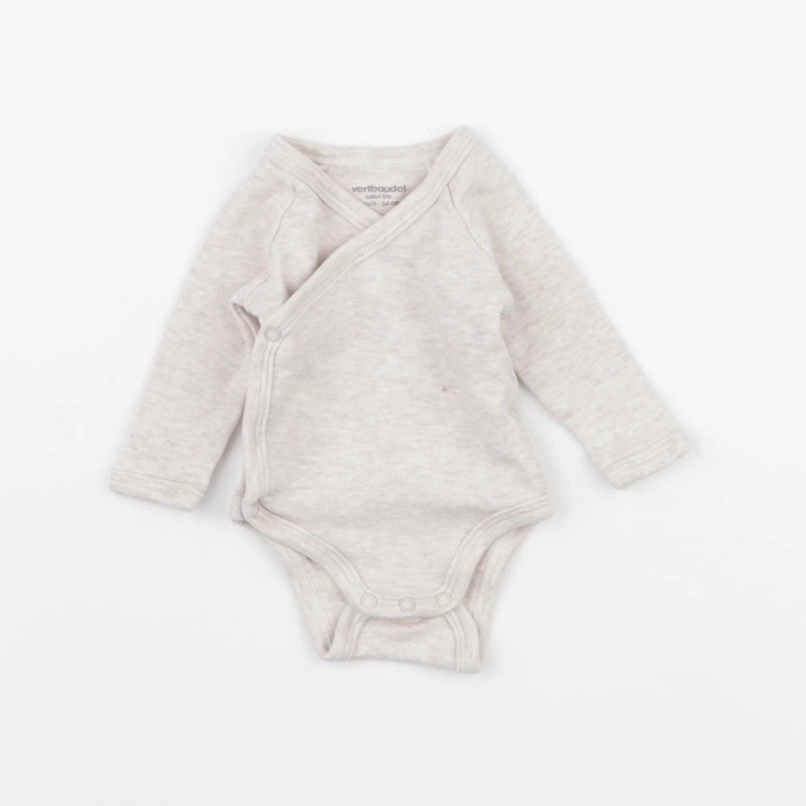 Vertbaudet - body beige - 1 mois