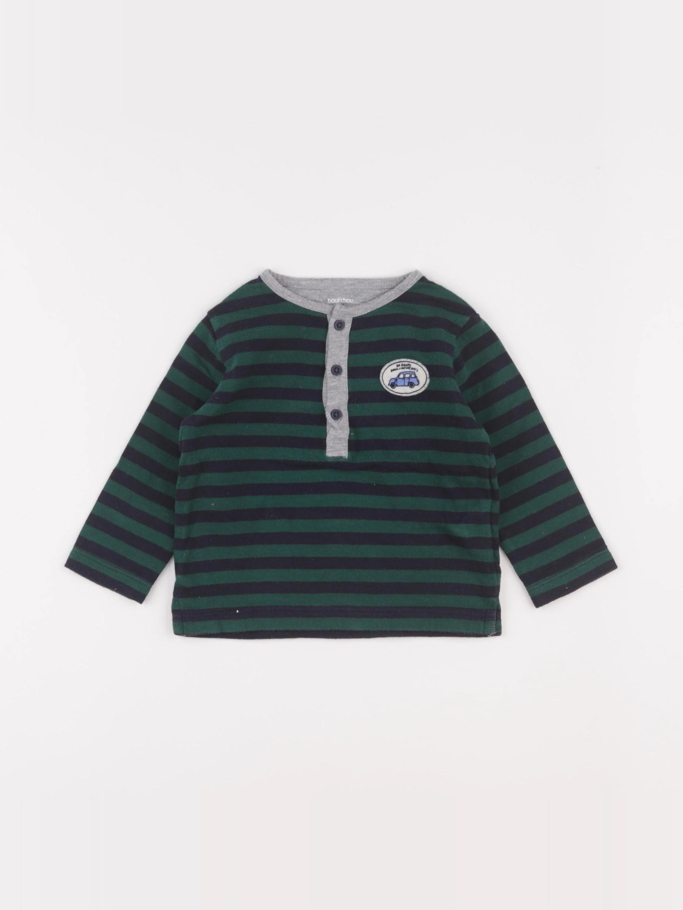 Boutchou - tee-shirt vert - 12 mois