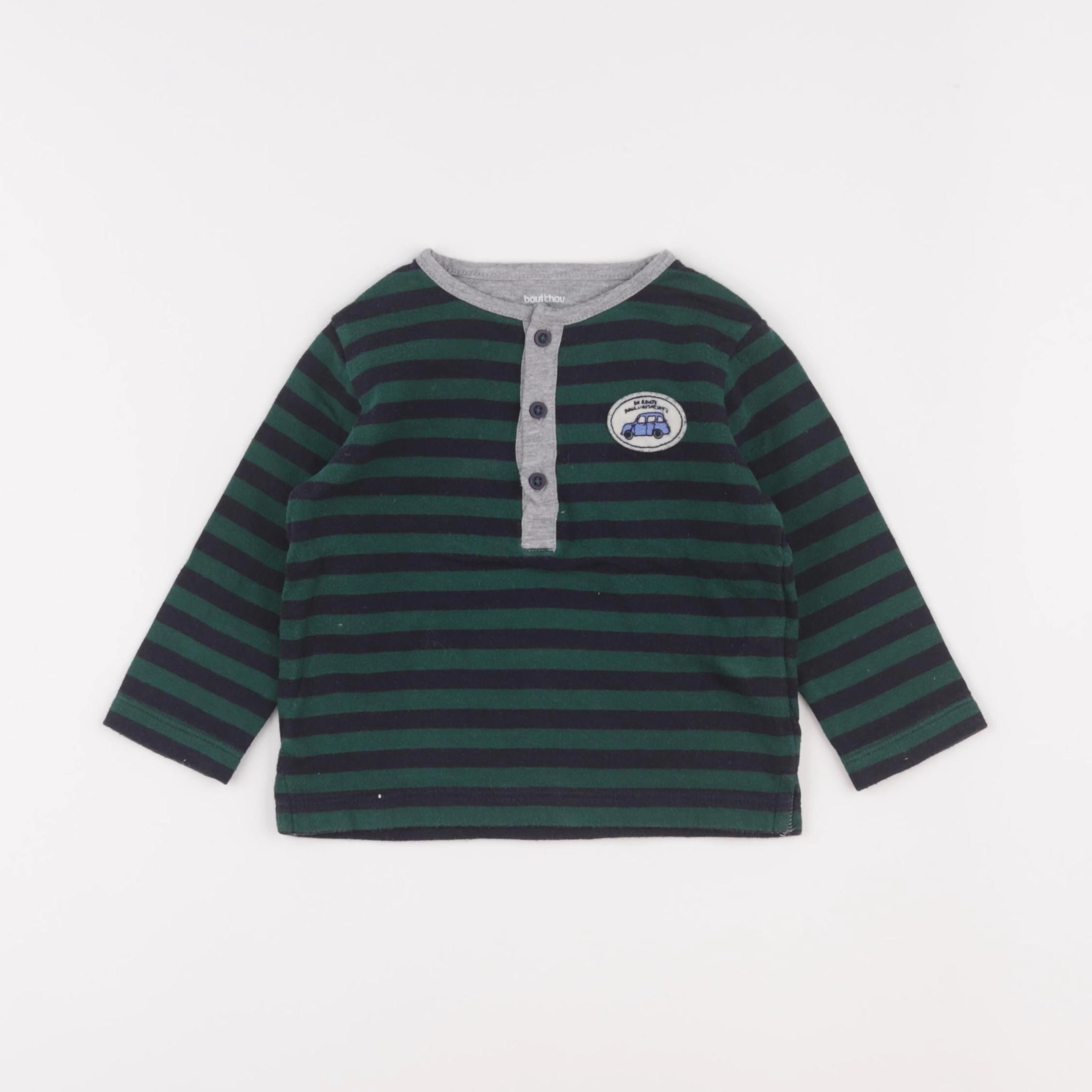 Boutchou - tee-shirt vert - 12 mois