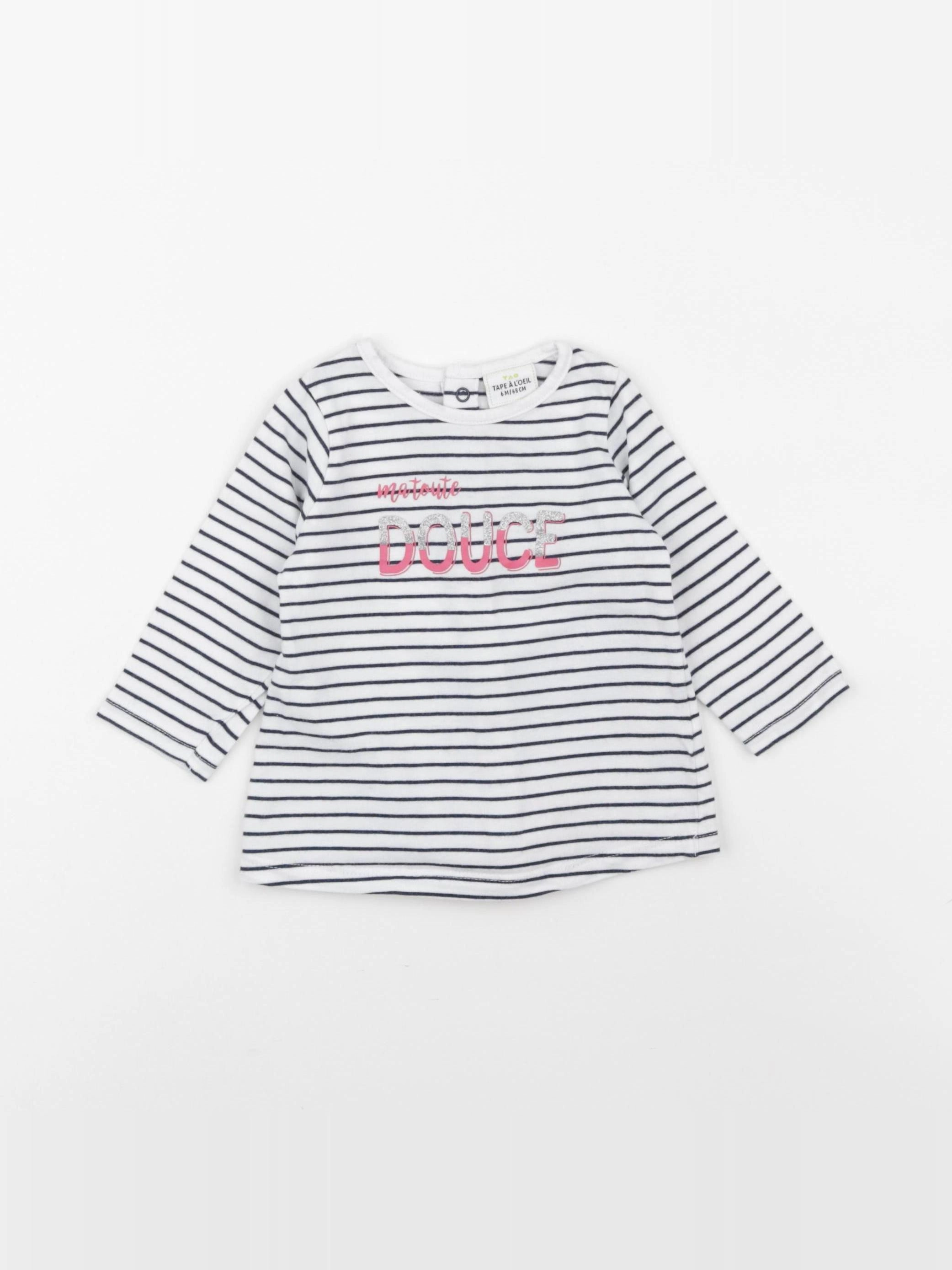 Tape à l'oeil - tee-shirt bleu - 6 mois