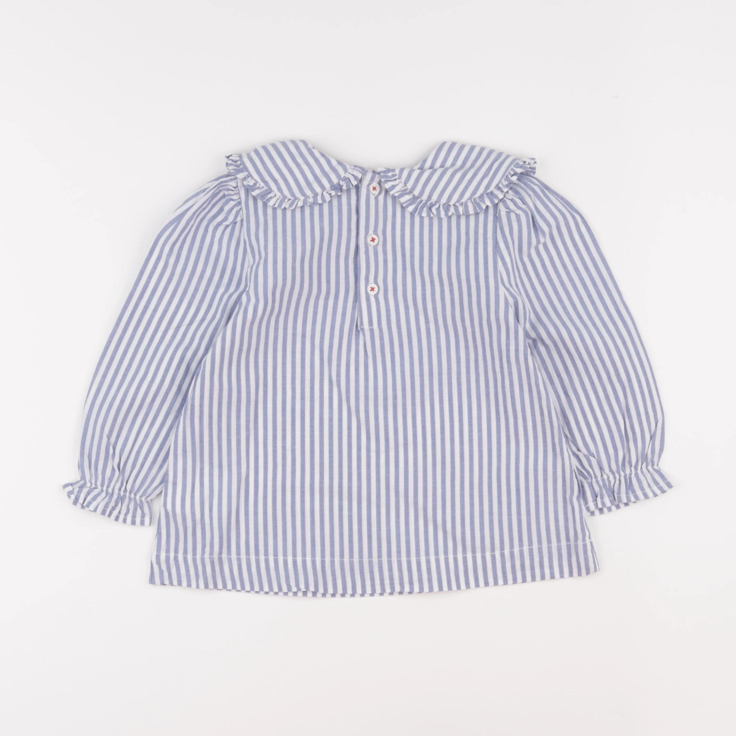 Boutchou - blouse bleu - 36 mois