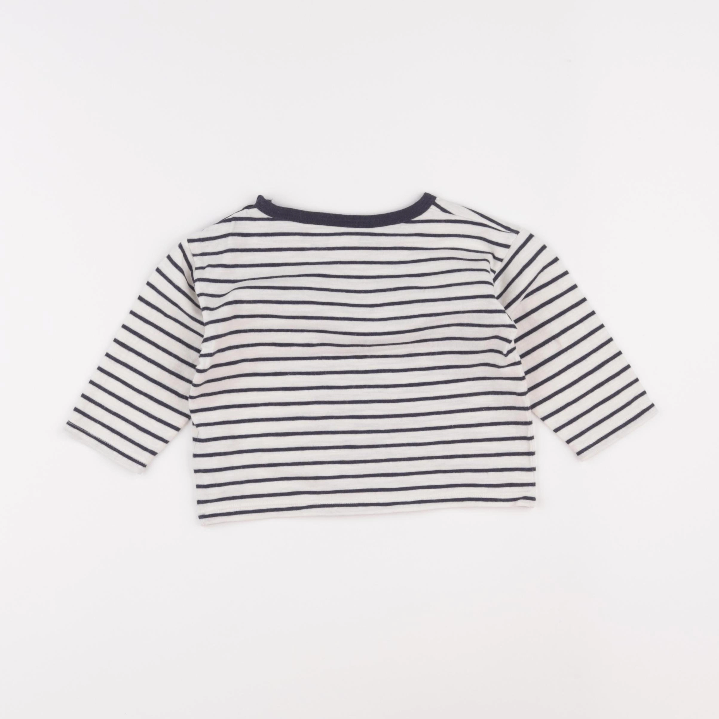 Petit Bateau - tee-shirt beige - 12 mois