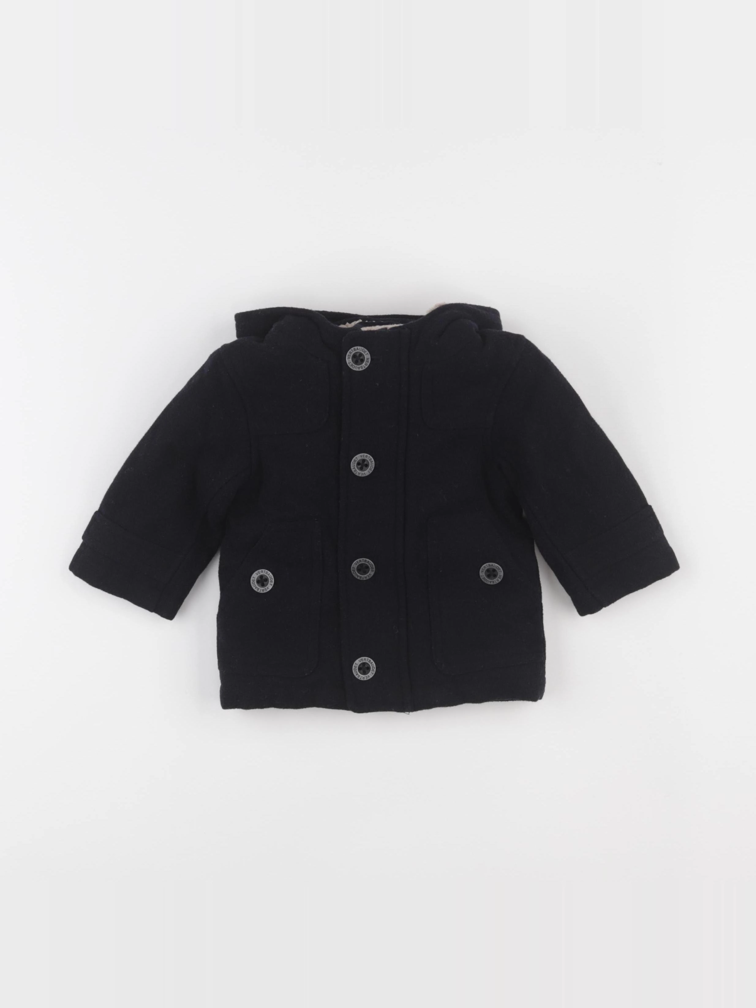 Vertbaudet - manteau bleu - 6 mois