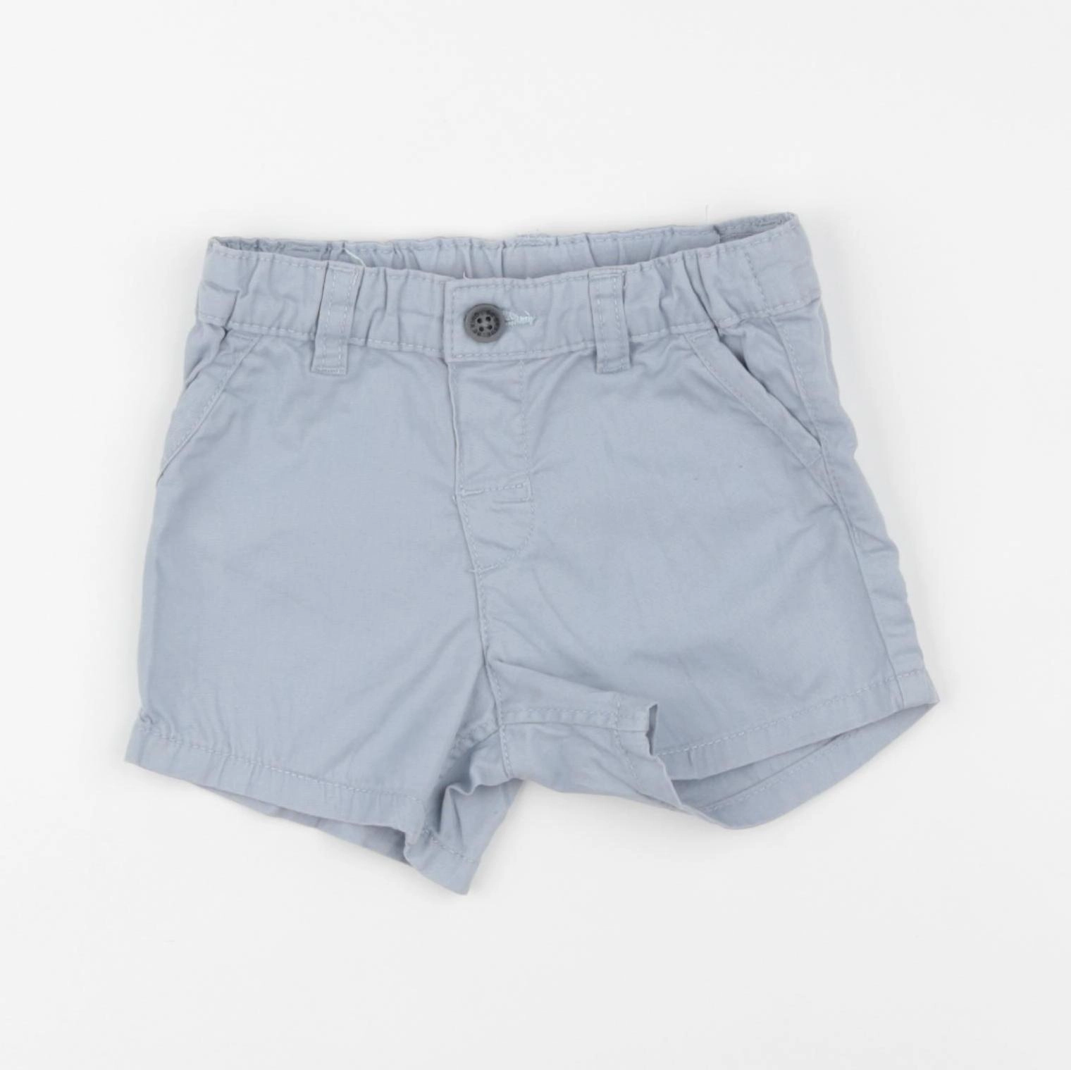 H&M - short bleu - 6/9 mois
