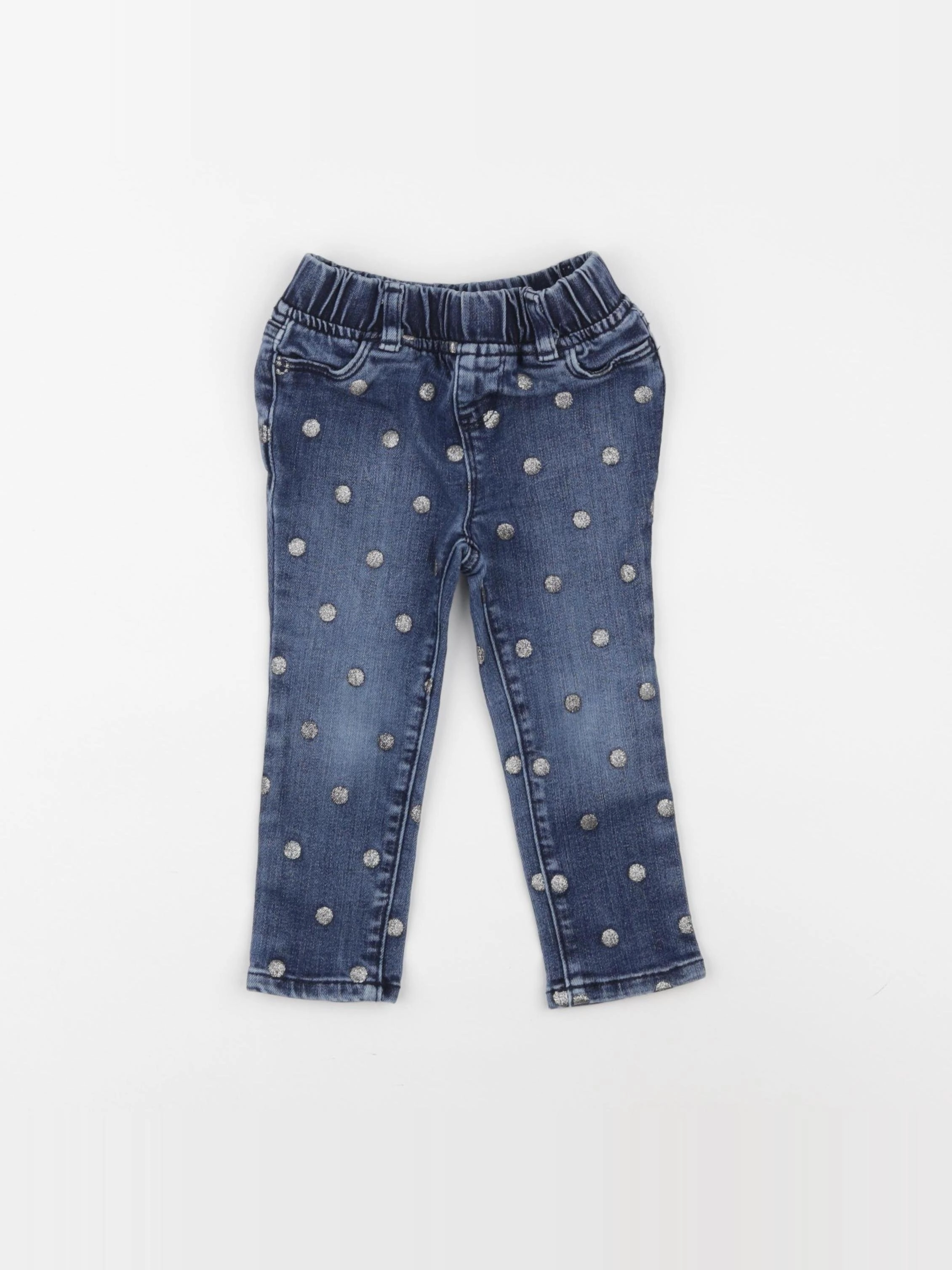 GAP - jegging bleu, or - 2 ans