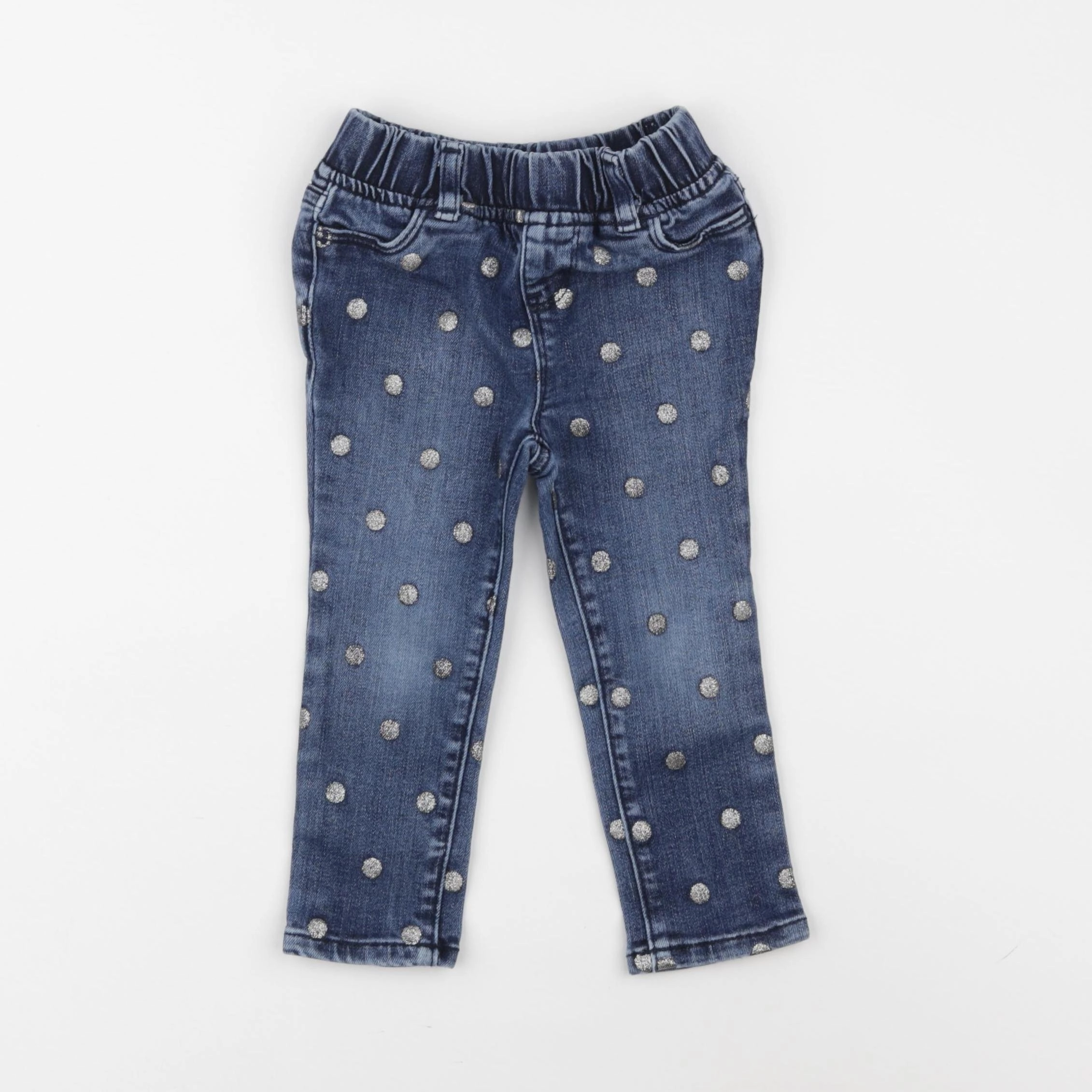 GAP - jegging bleu, or - 2 ans