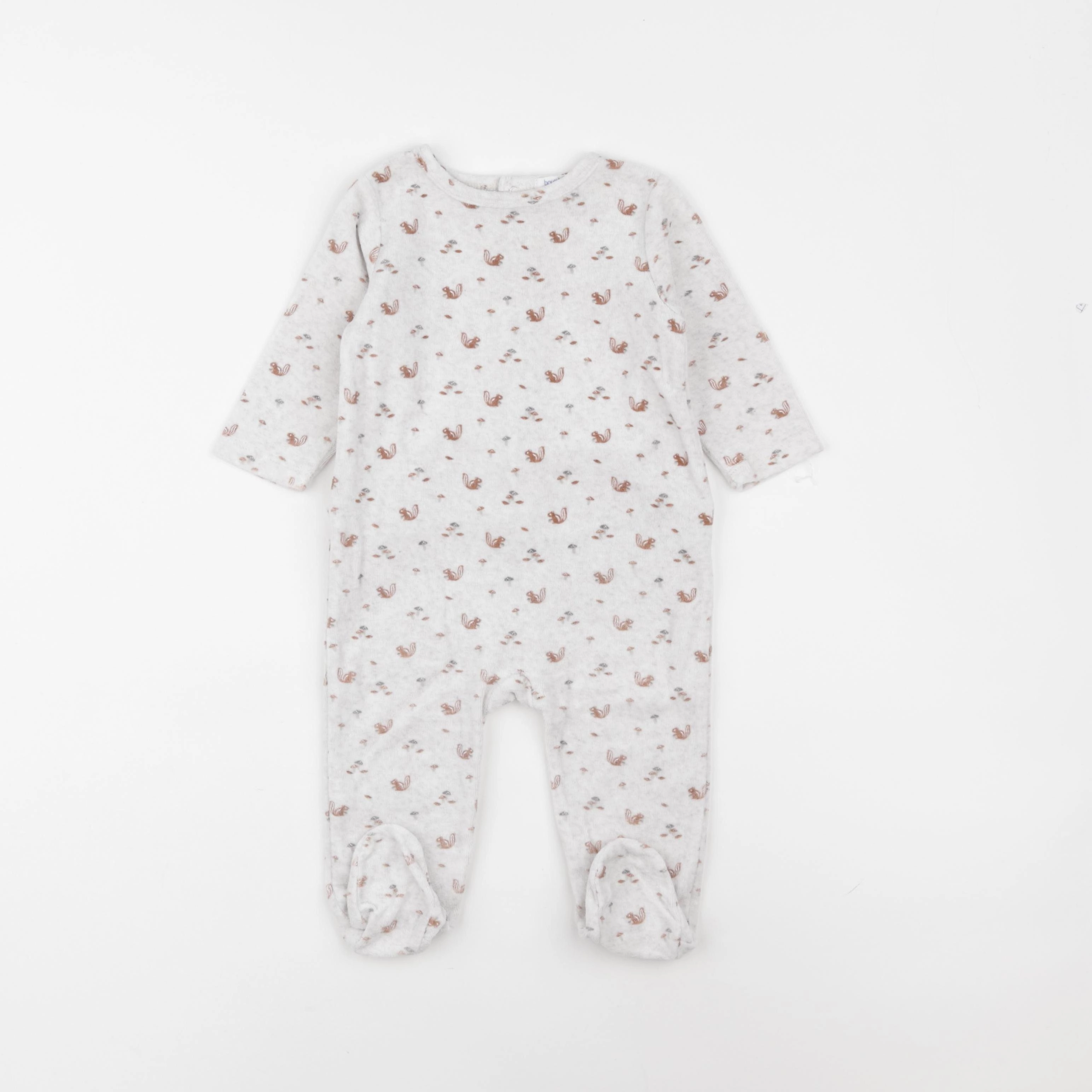 Boutchou - pyjama velours beige - 12 mois