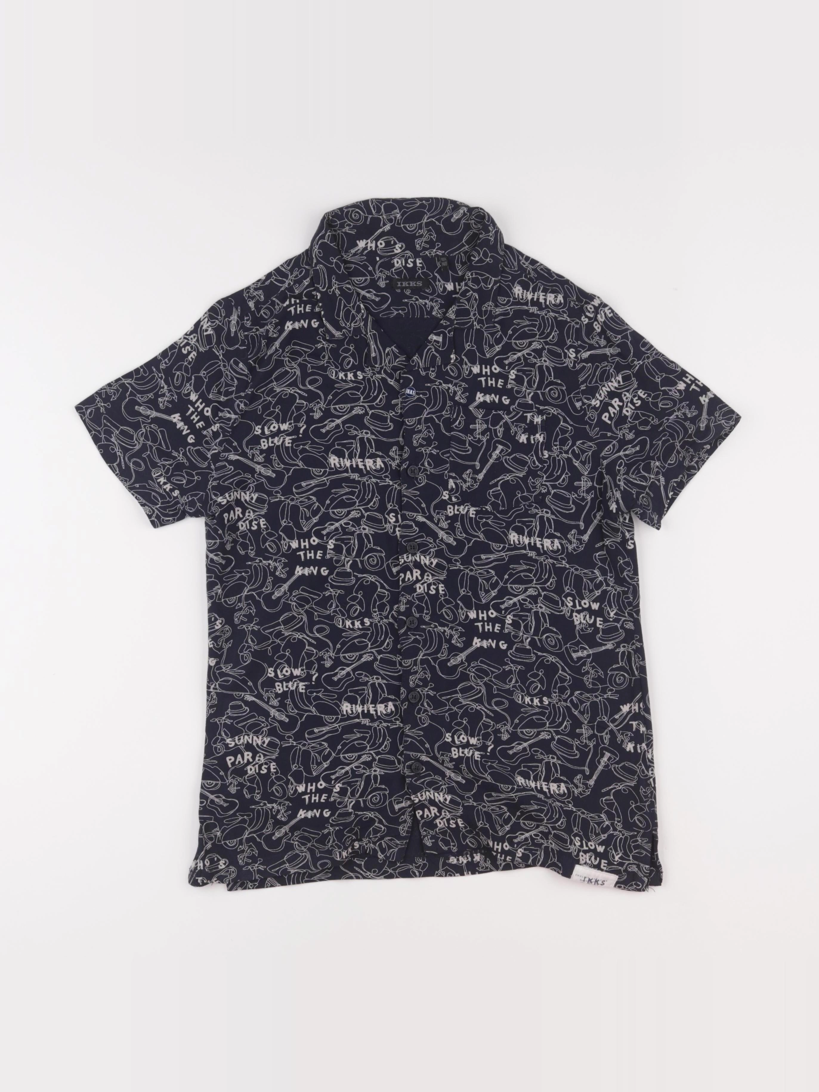 IKKS - chemise bleu - 10 ans