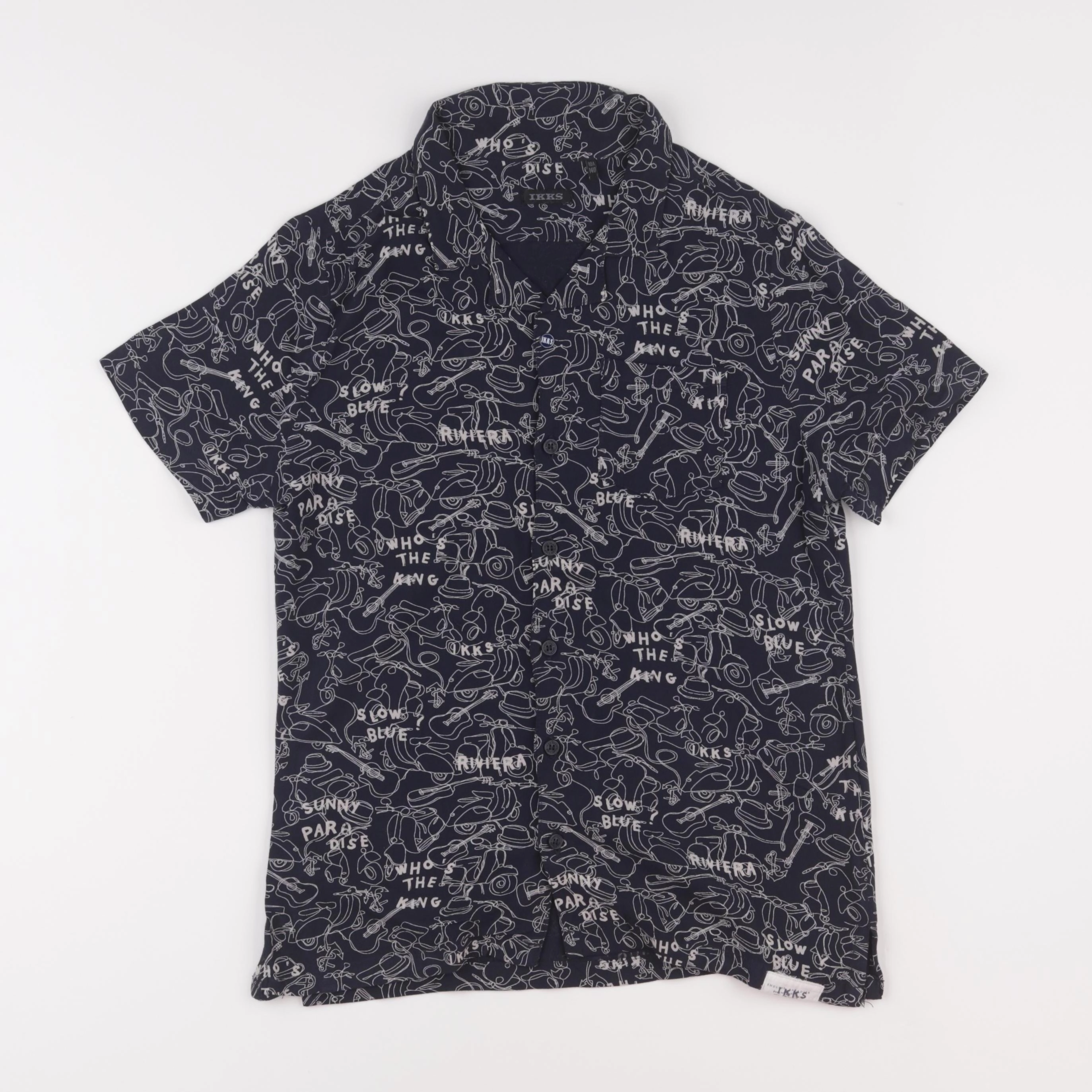 IKKS - chemise bleu - 10 ans