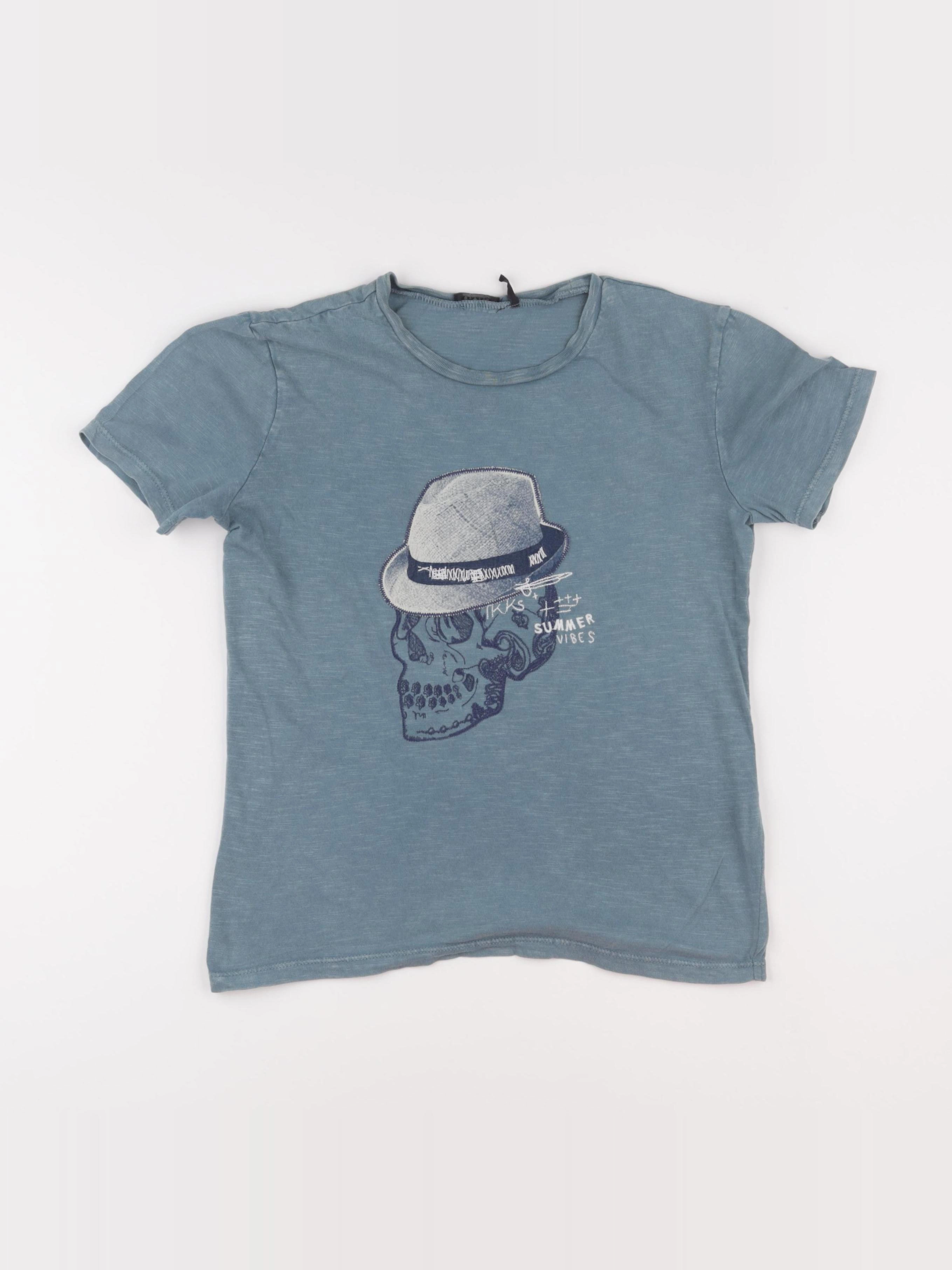 IKKS - tee-shirt bleu - 10 ans