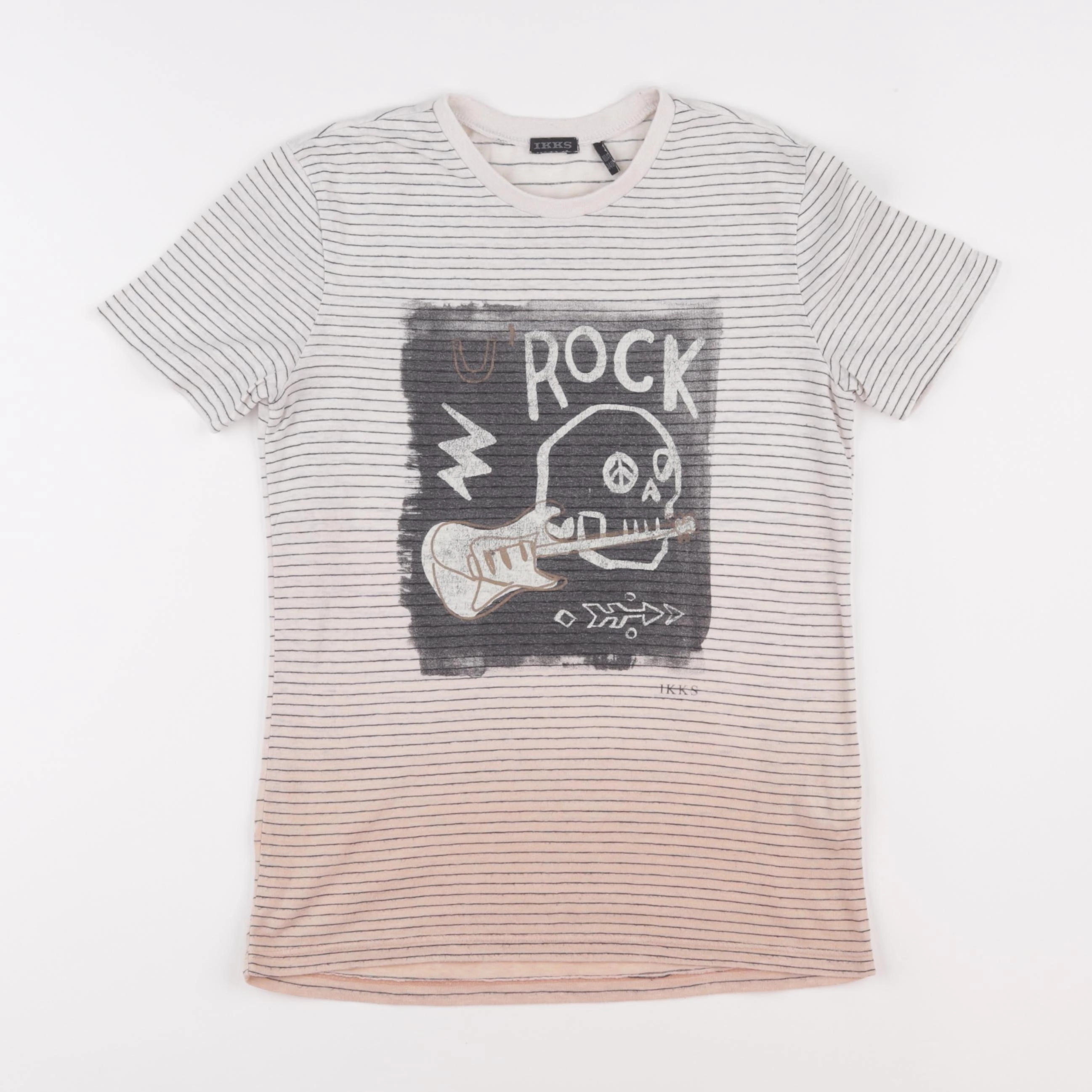 IKKS - tee-shirt beige - 10 ans