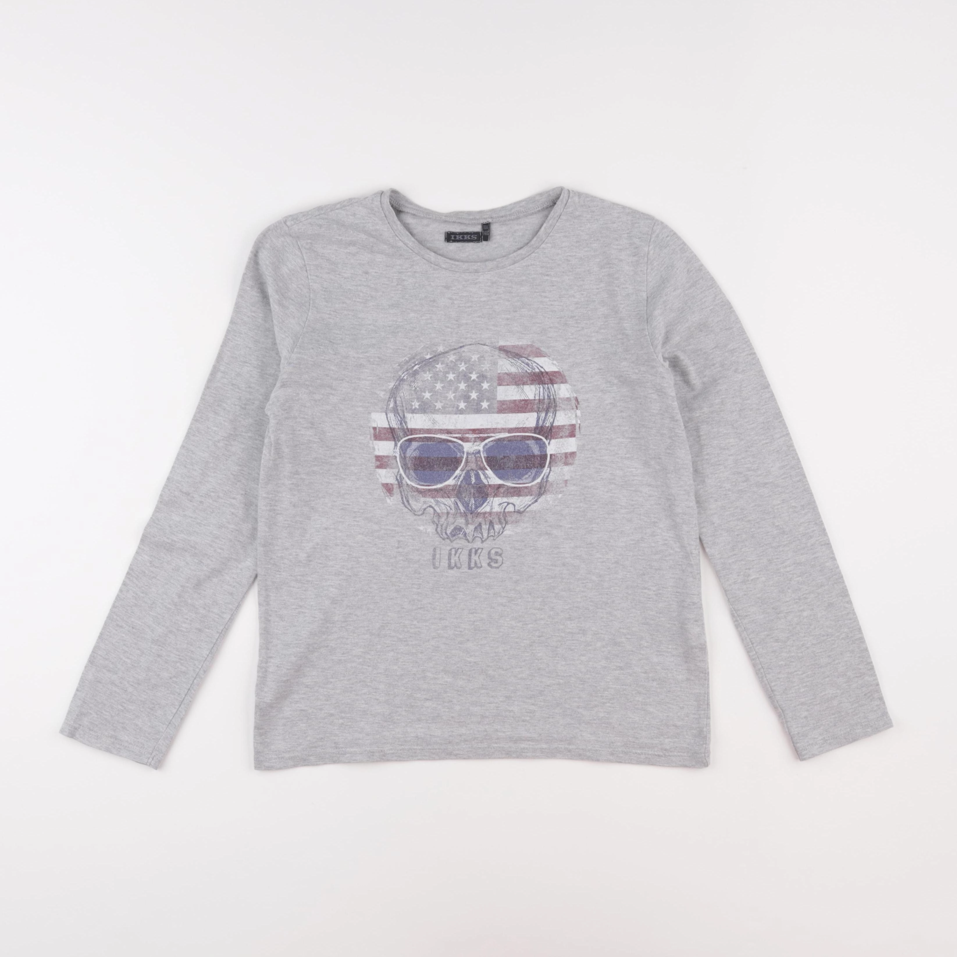 IKKS - tee-shirt gris - 10 ans