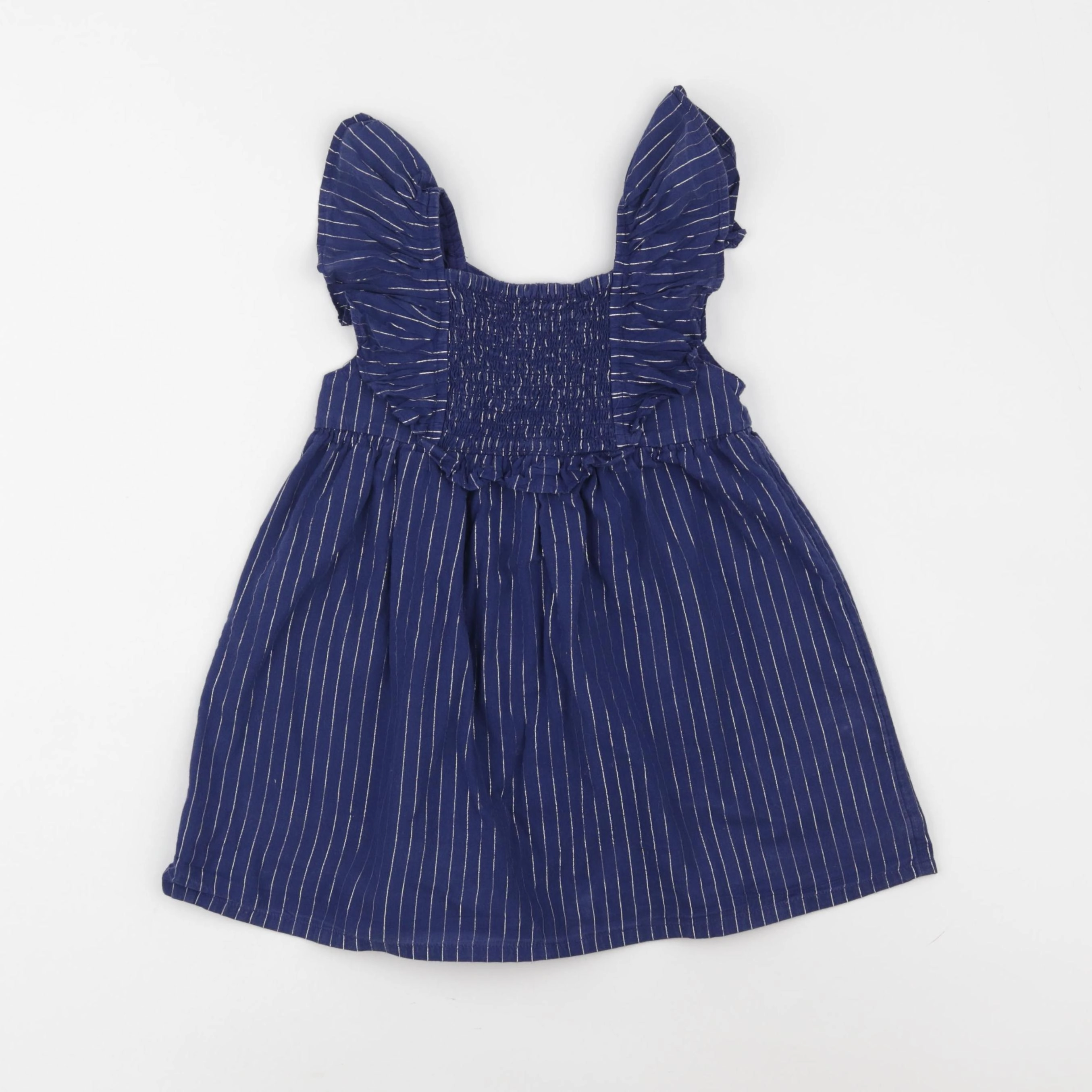 Vertbaudet - robe bleu, argent - 3 ans