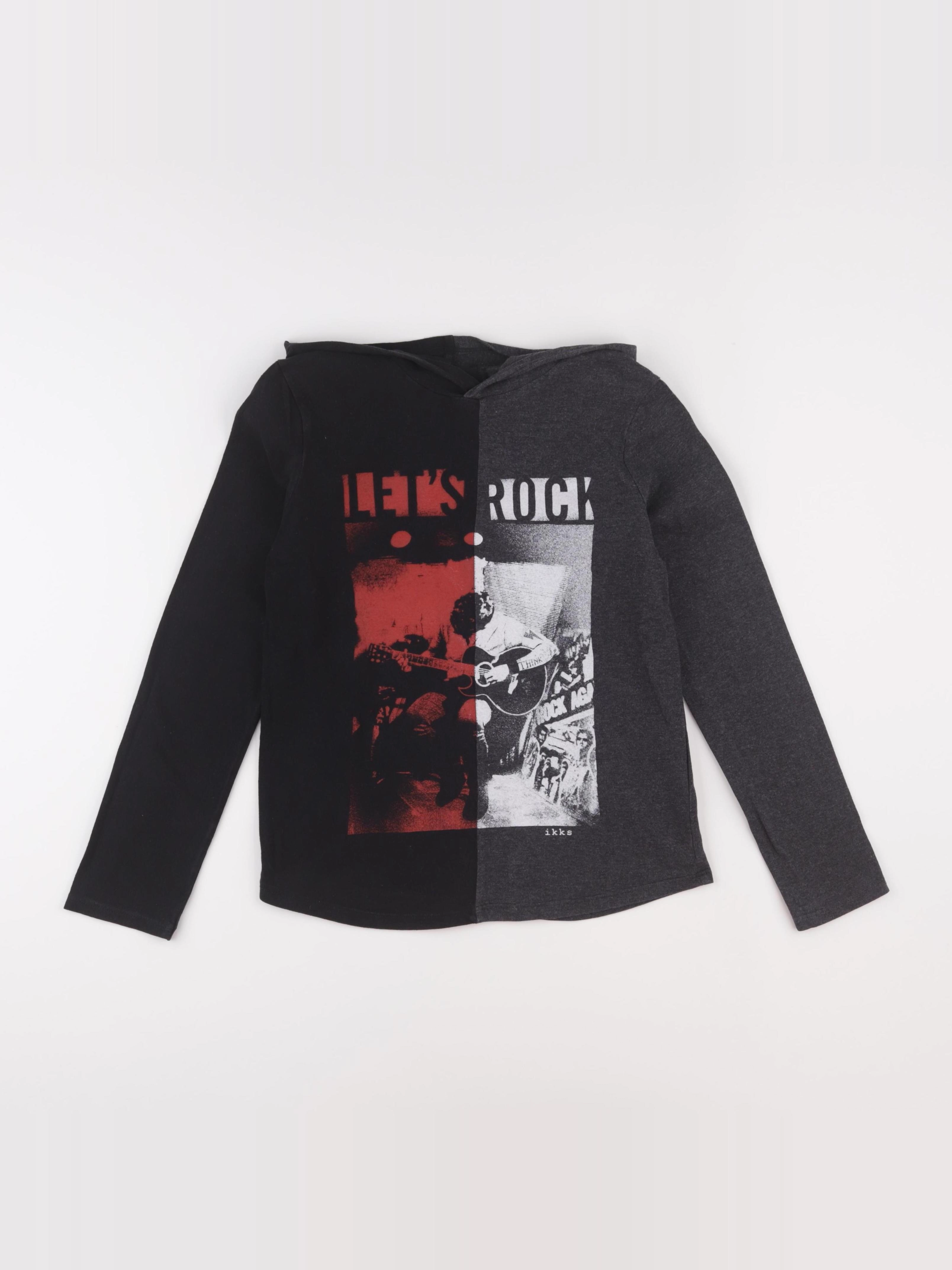 IKKS - tee-shirt noir - 10 ans