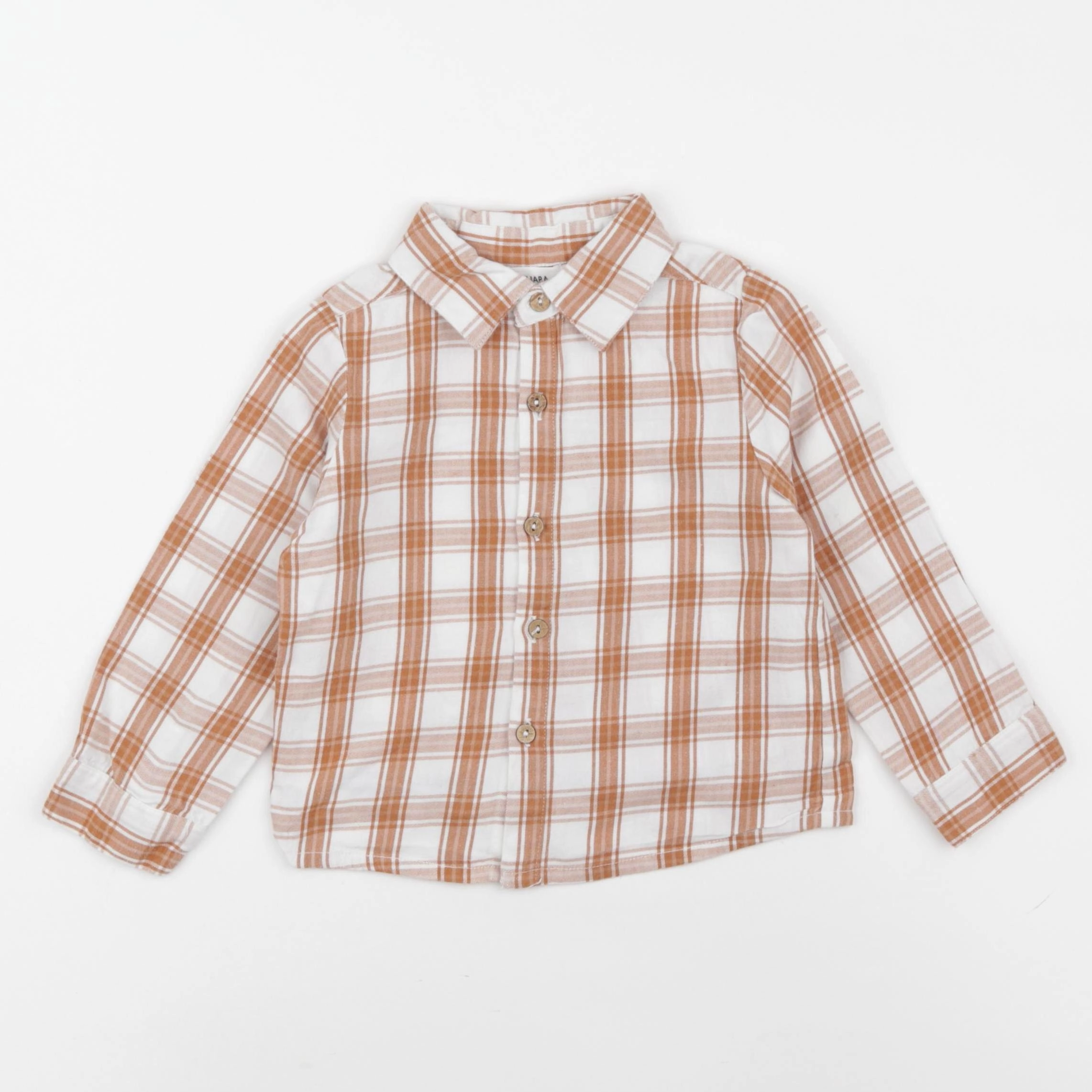 Bouchara - chemise beige - 24 mois