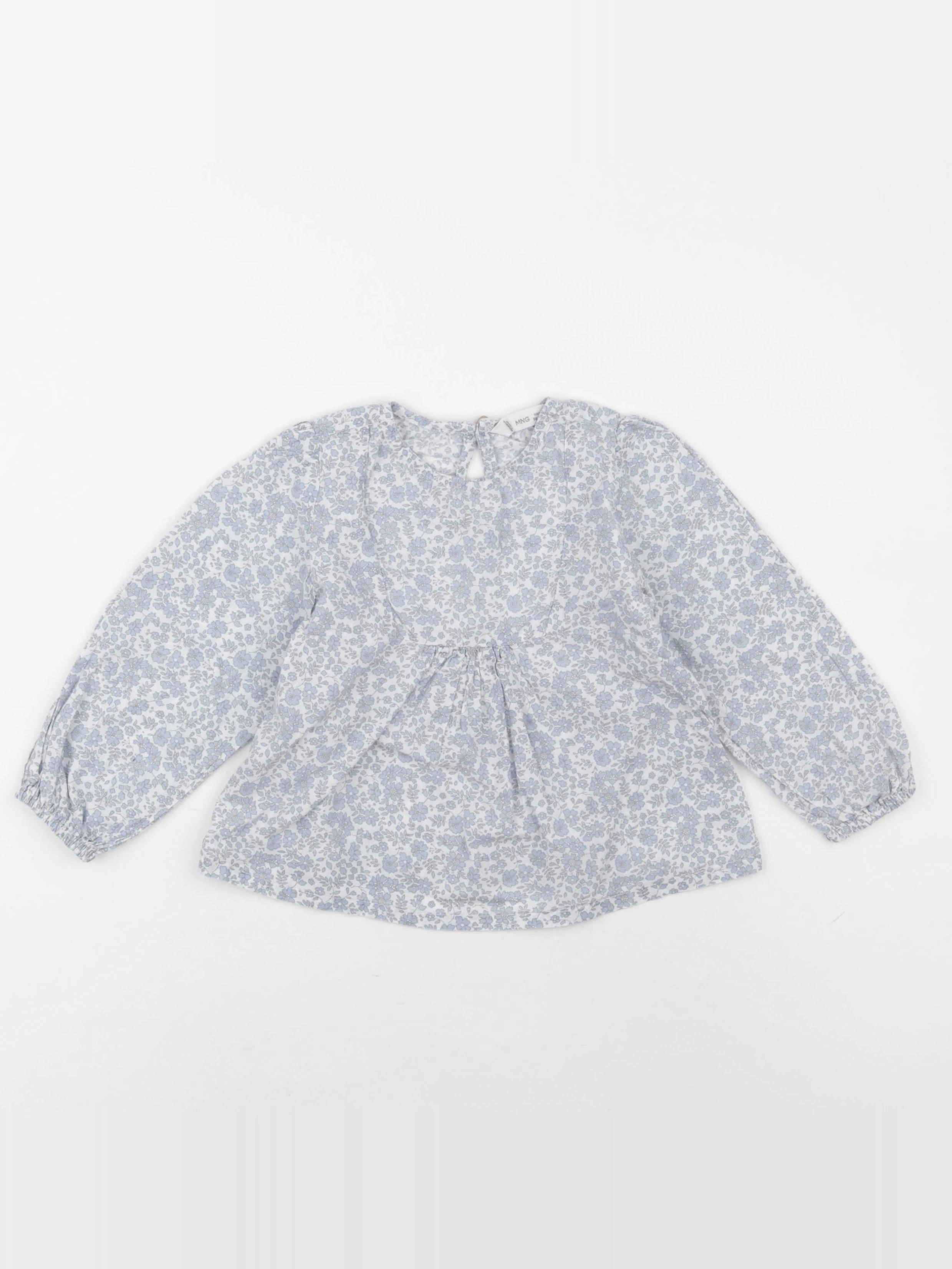 Mango - blouse bleu - 2/3 ans