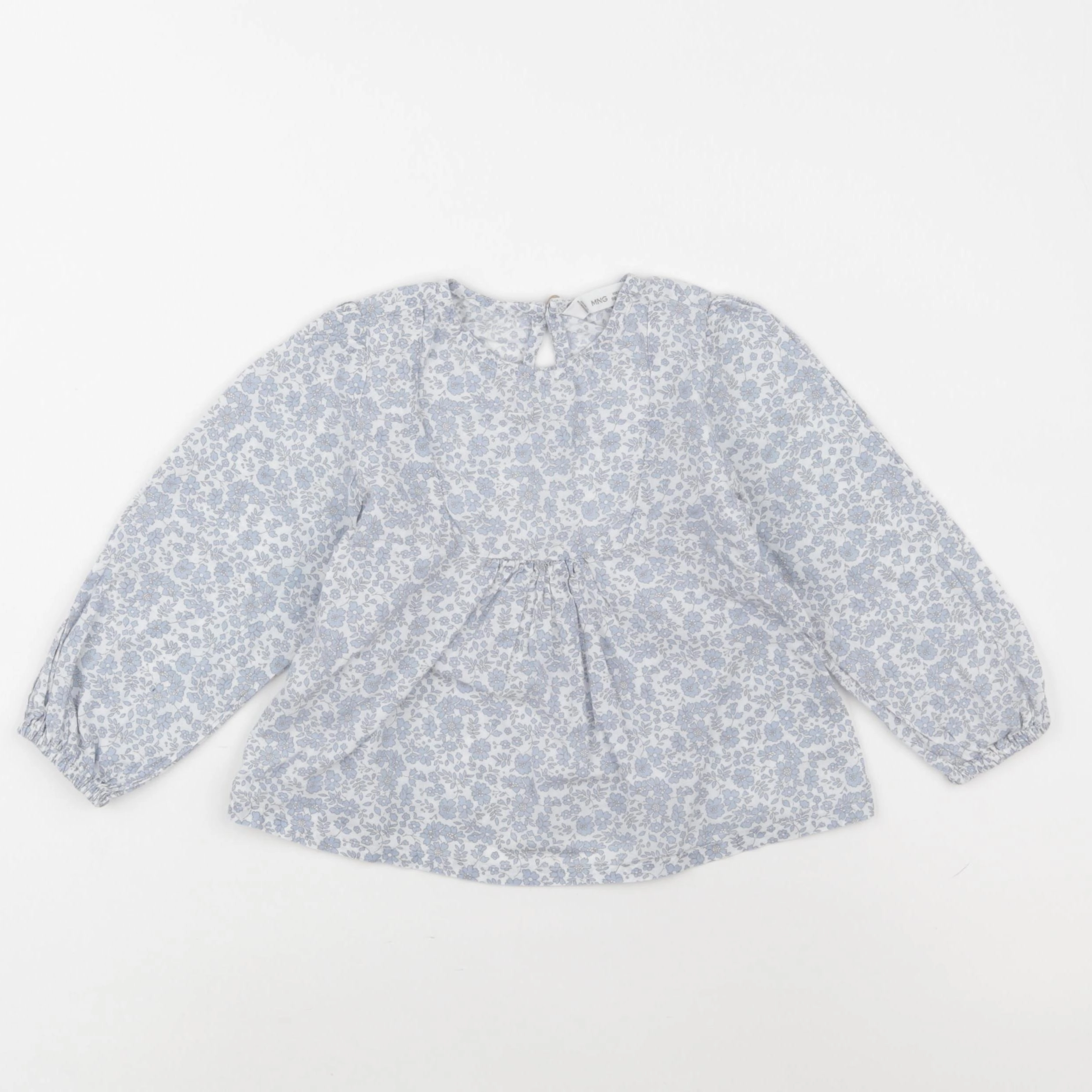 Mango - blouse bleu - 2/3 ans