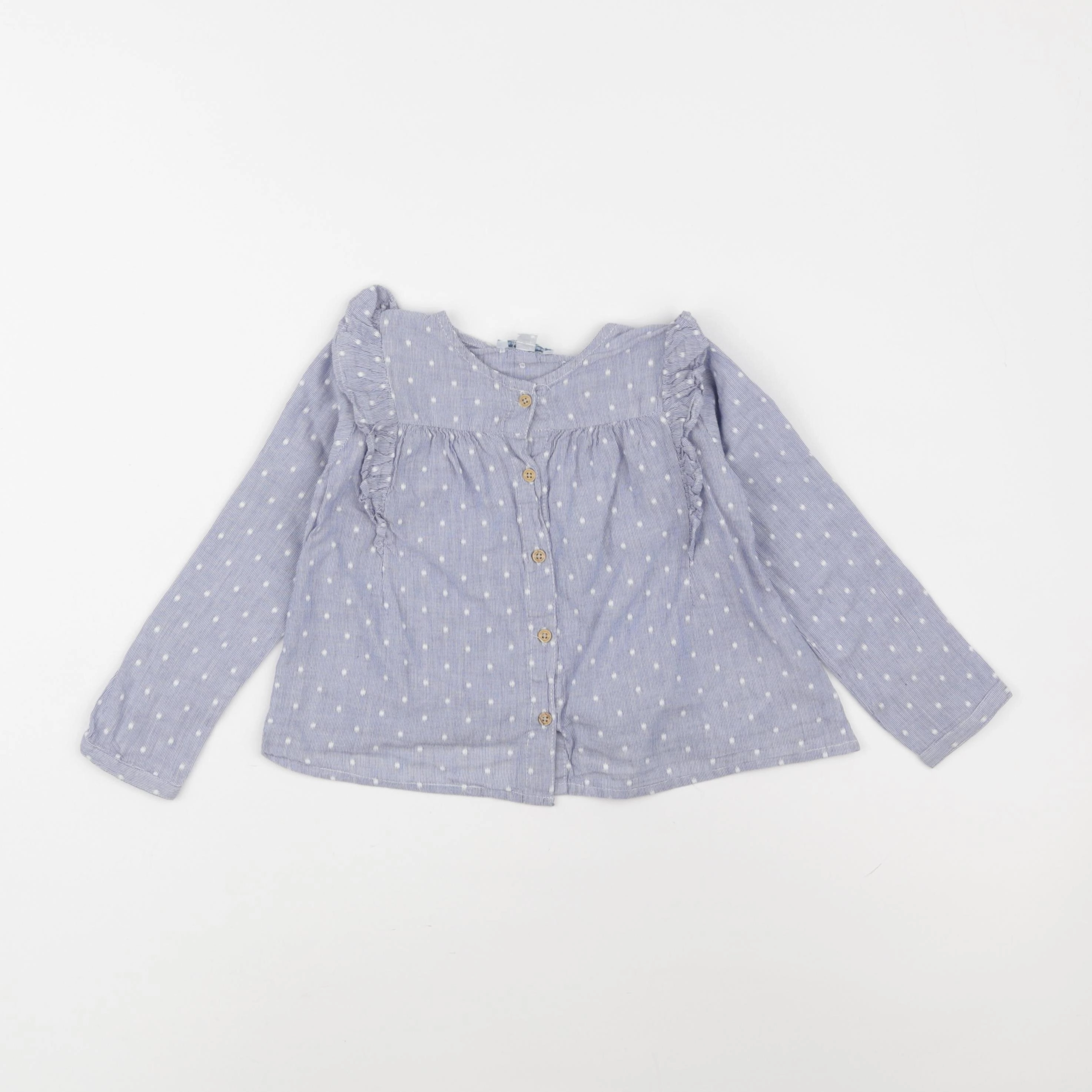 Vertbaudet - blouse bleu - 3 ans