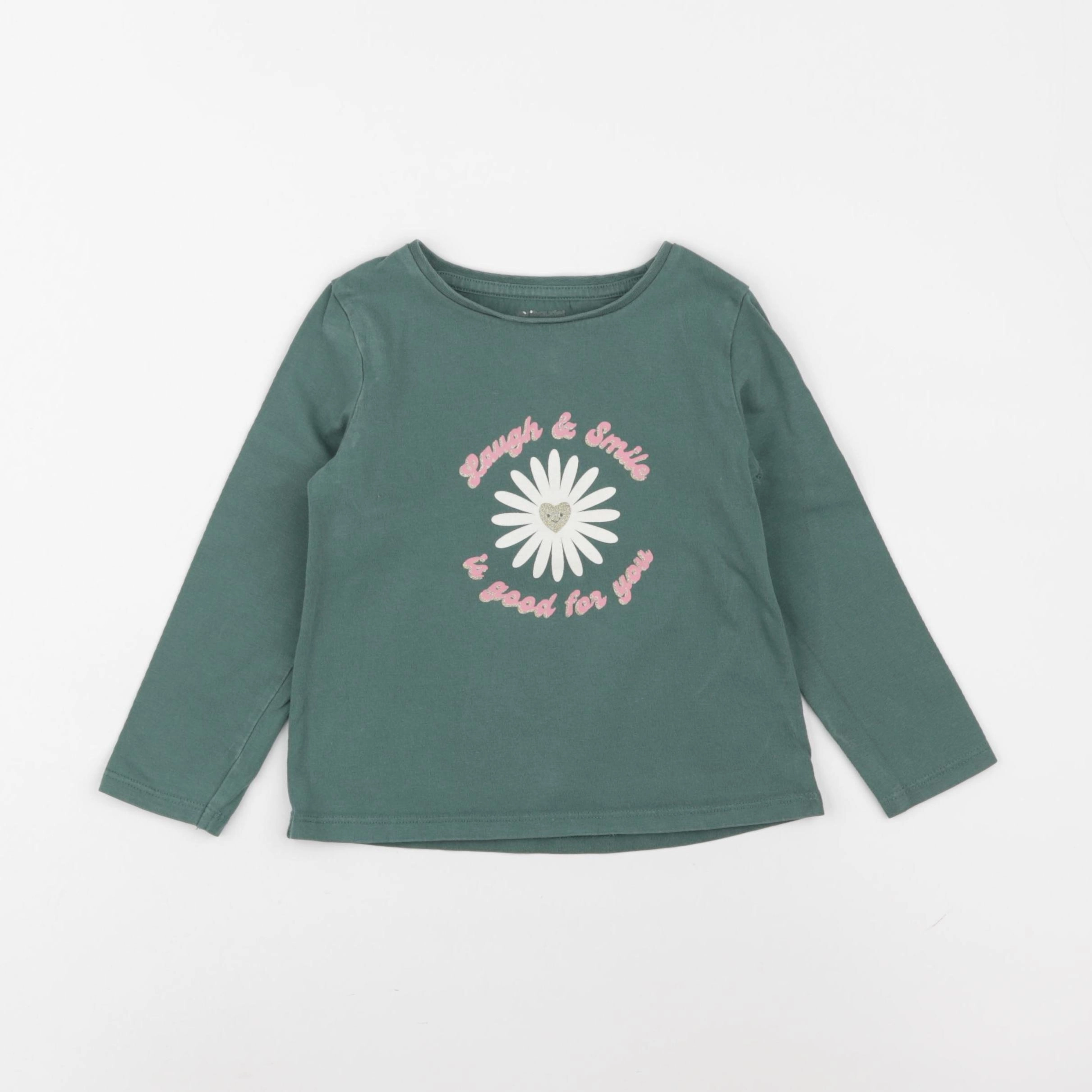 Vertbaudet - tee-shirt vert - 3 ans